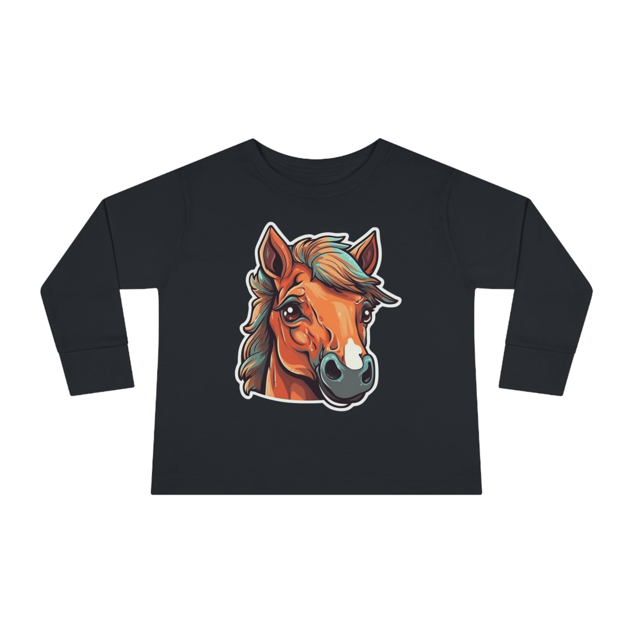 Toddler Long Sleeve Tee - Horse Foal