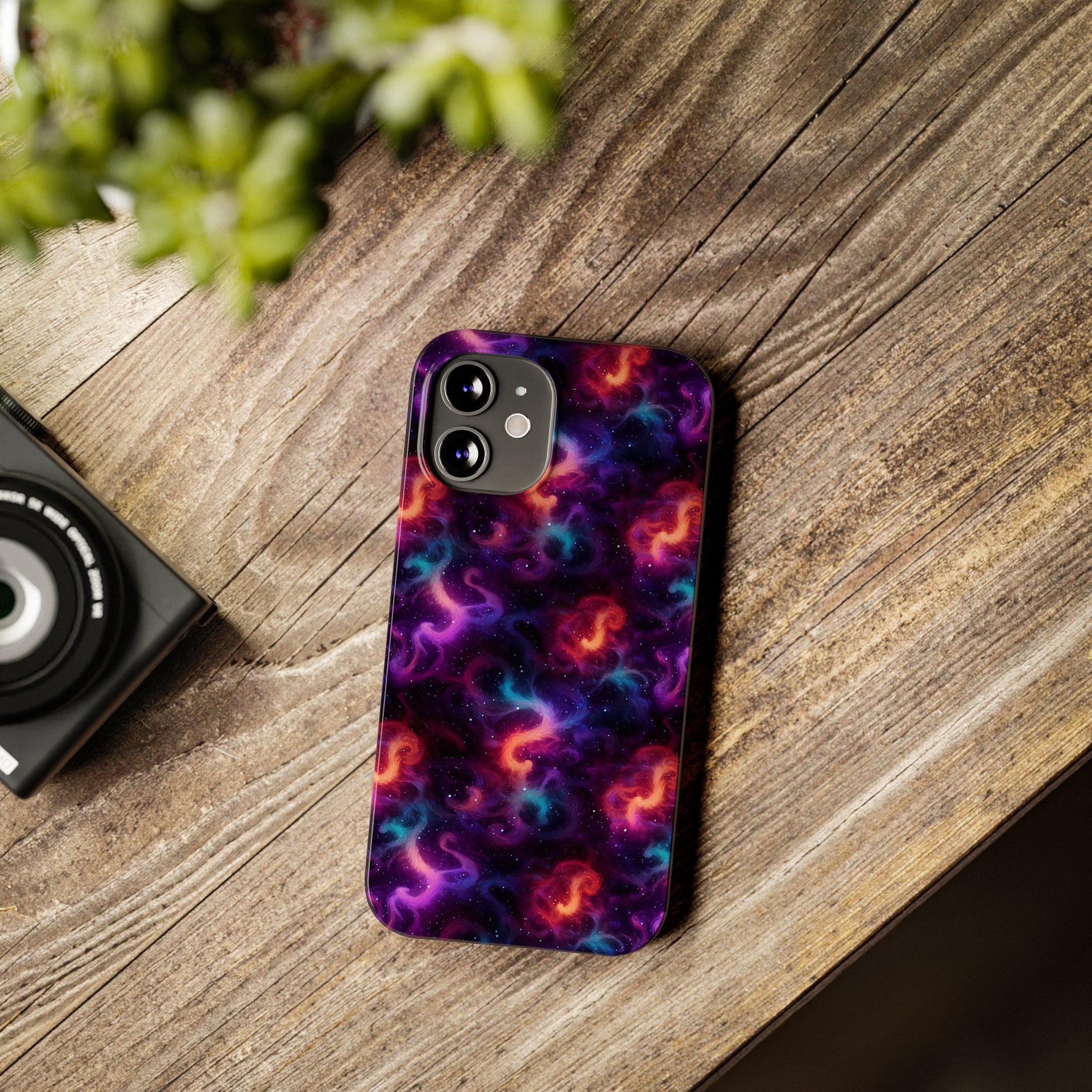 Slim Phone Cases (AOP) - Seamless Fantasy Galaxies 05