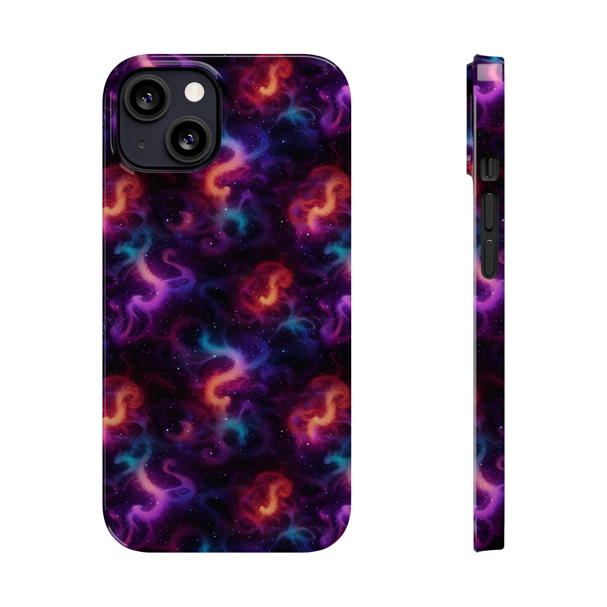 Slim Phone Cases (AOP) - Seamless Fantasy Galaxies 05