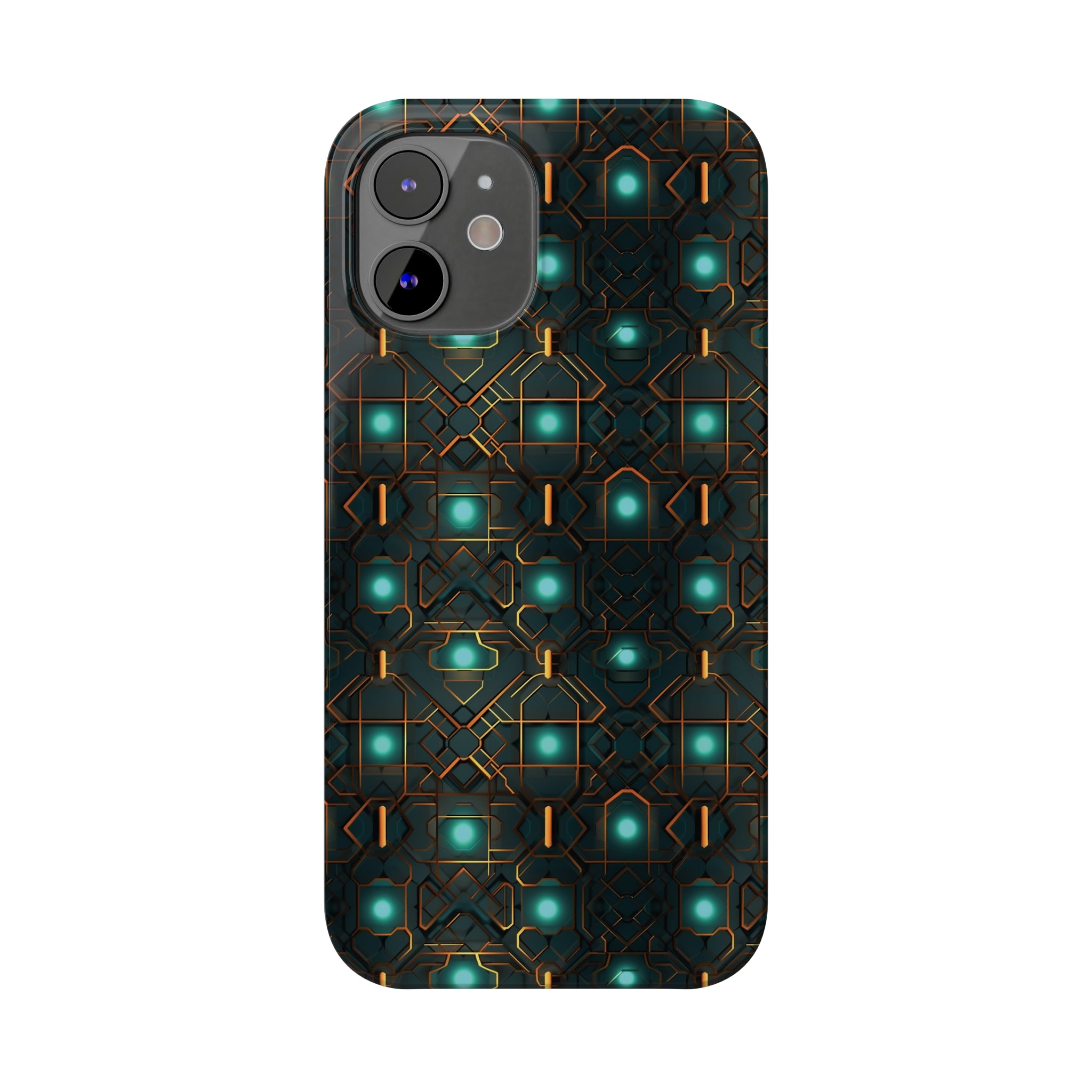 Slim Phone Cases (AOP) - Seamless Futuristic Designs 01