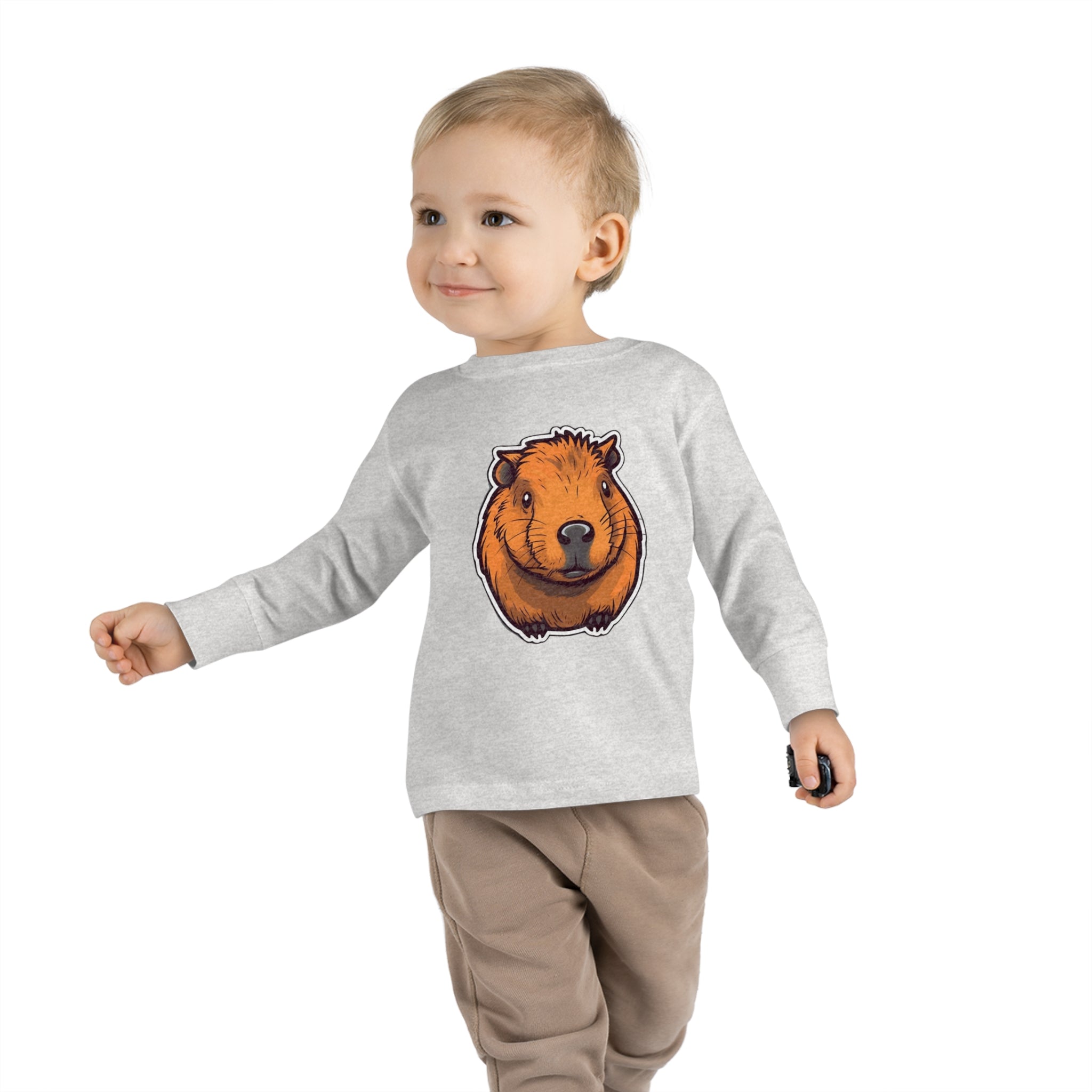 Toddler Long Sleeve Tee - Capybara Pup