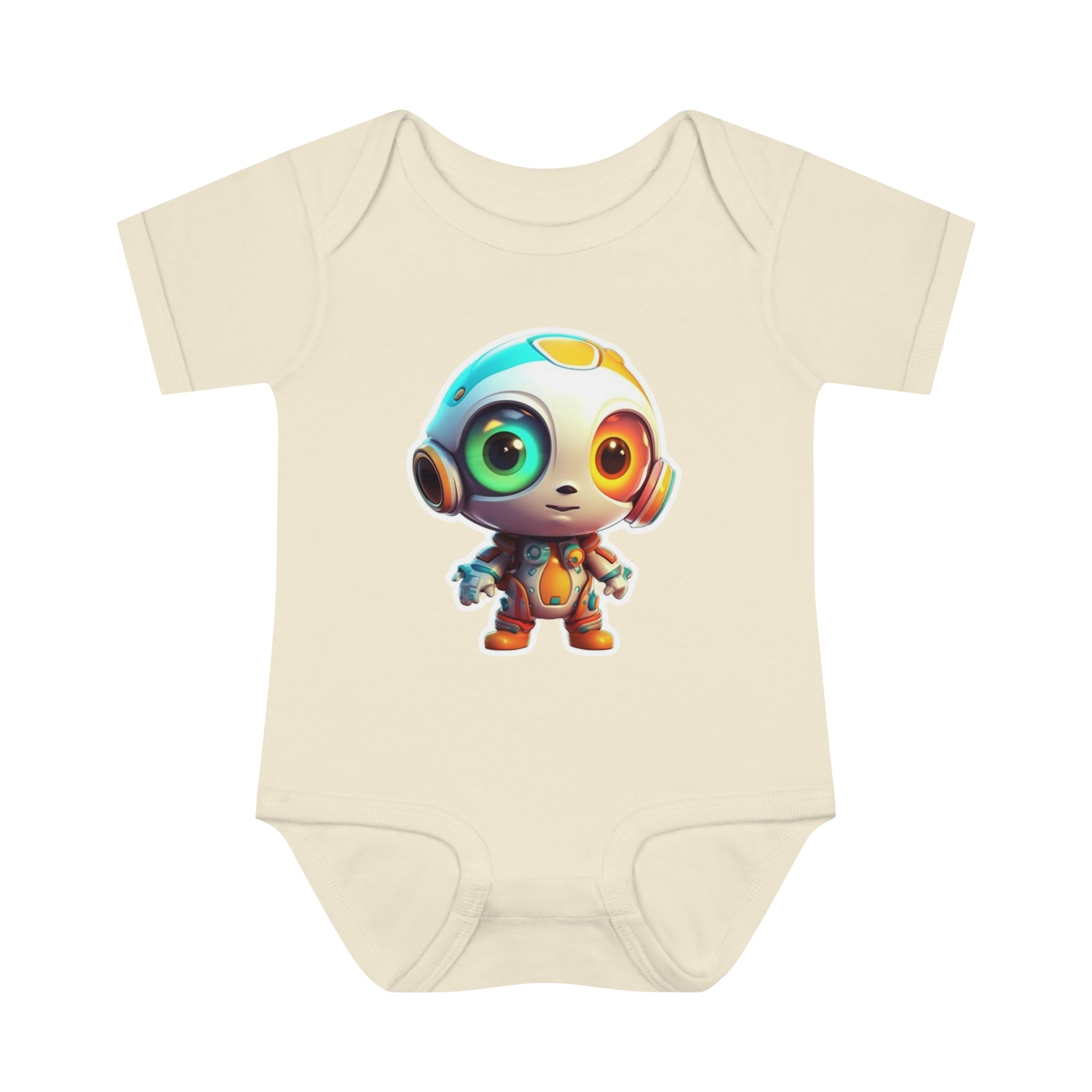 Infant Baby Rib Bodysuit - Buzz, Robot Pop Art 05