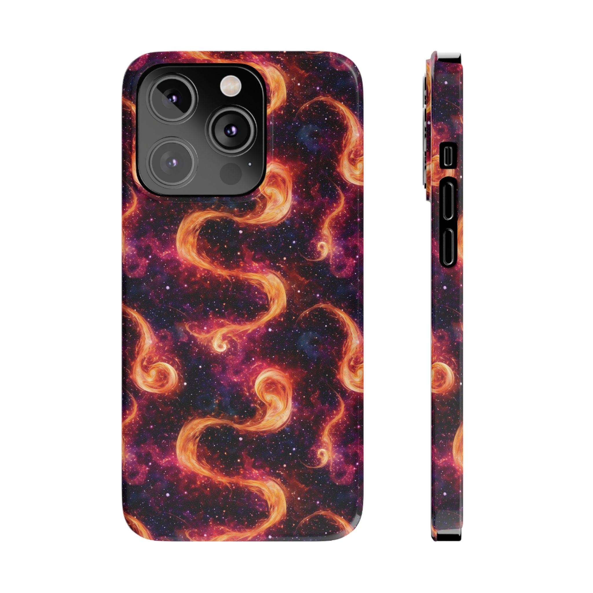 Slim Phone Cases (AOP) - Seamless Fantasy Galaxies 03