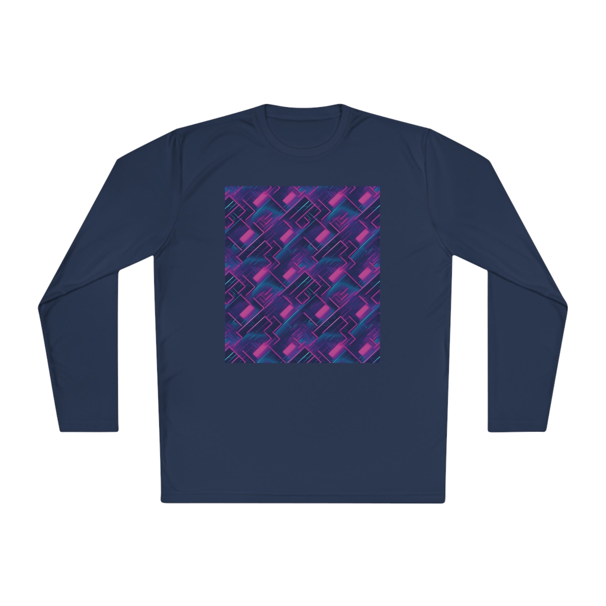 Unisex Lightweight Long Sleeve Tee (AOP) - Abstract Designs 04