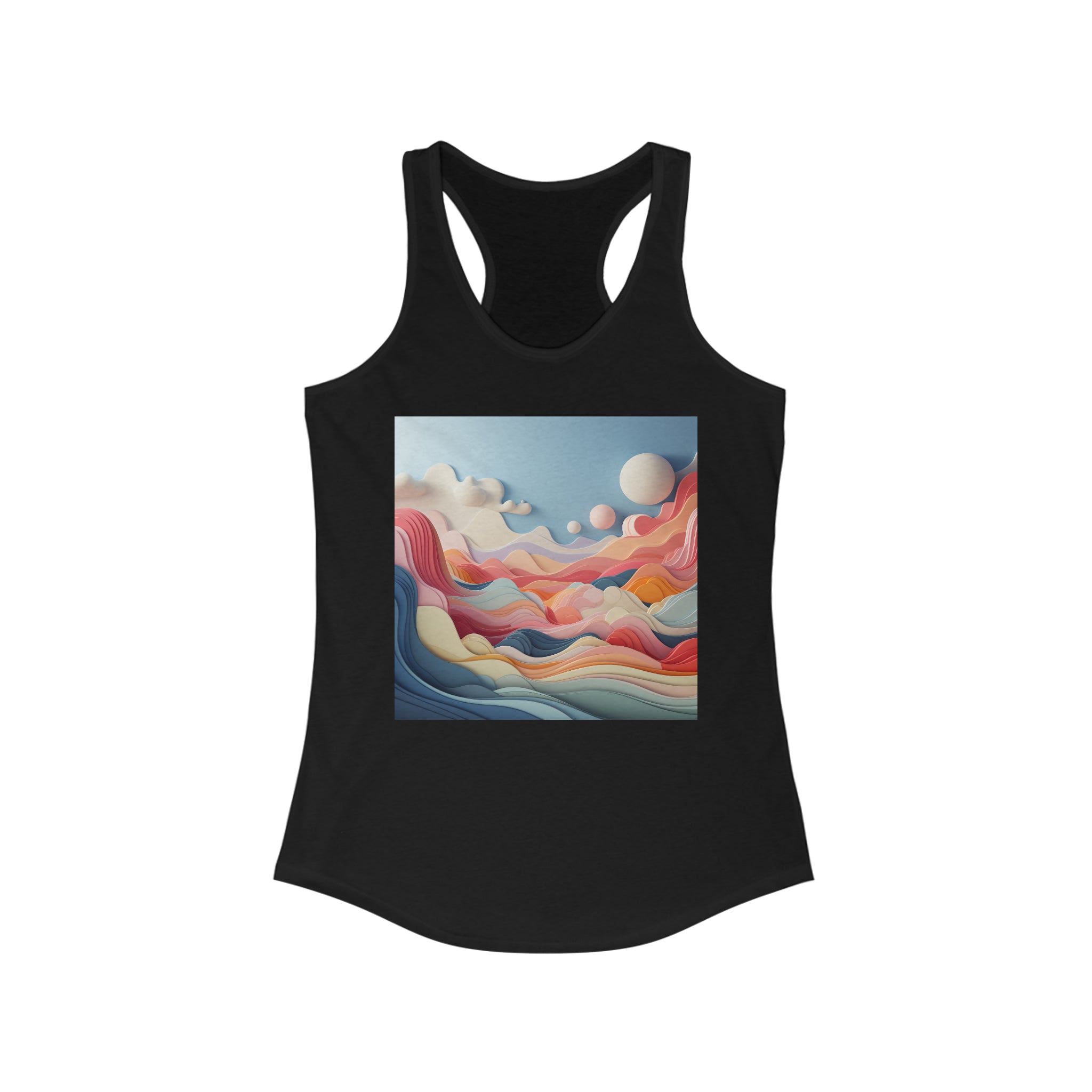 Women's Ideal Racerback Tank - Vector Art Design 14