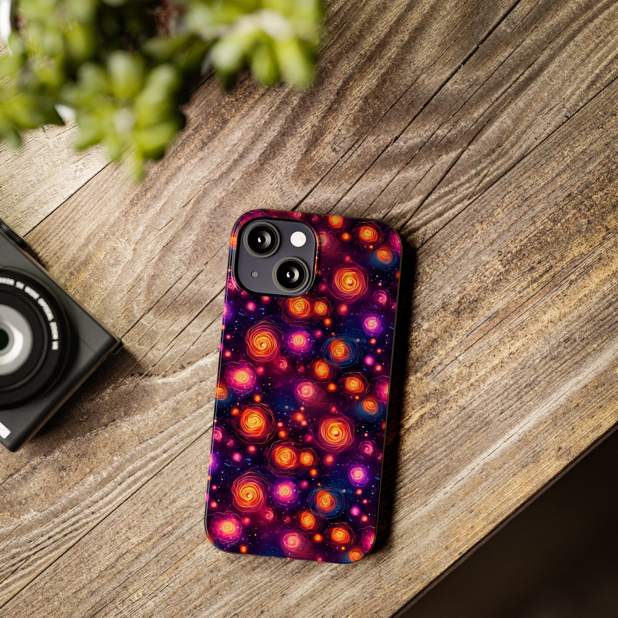 Slim Phone Cases (AOP) - Seamless Fantasy Galaxies 11