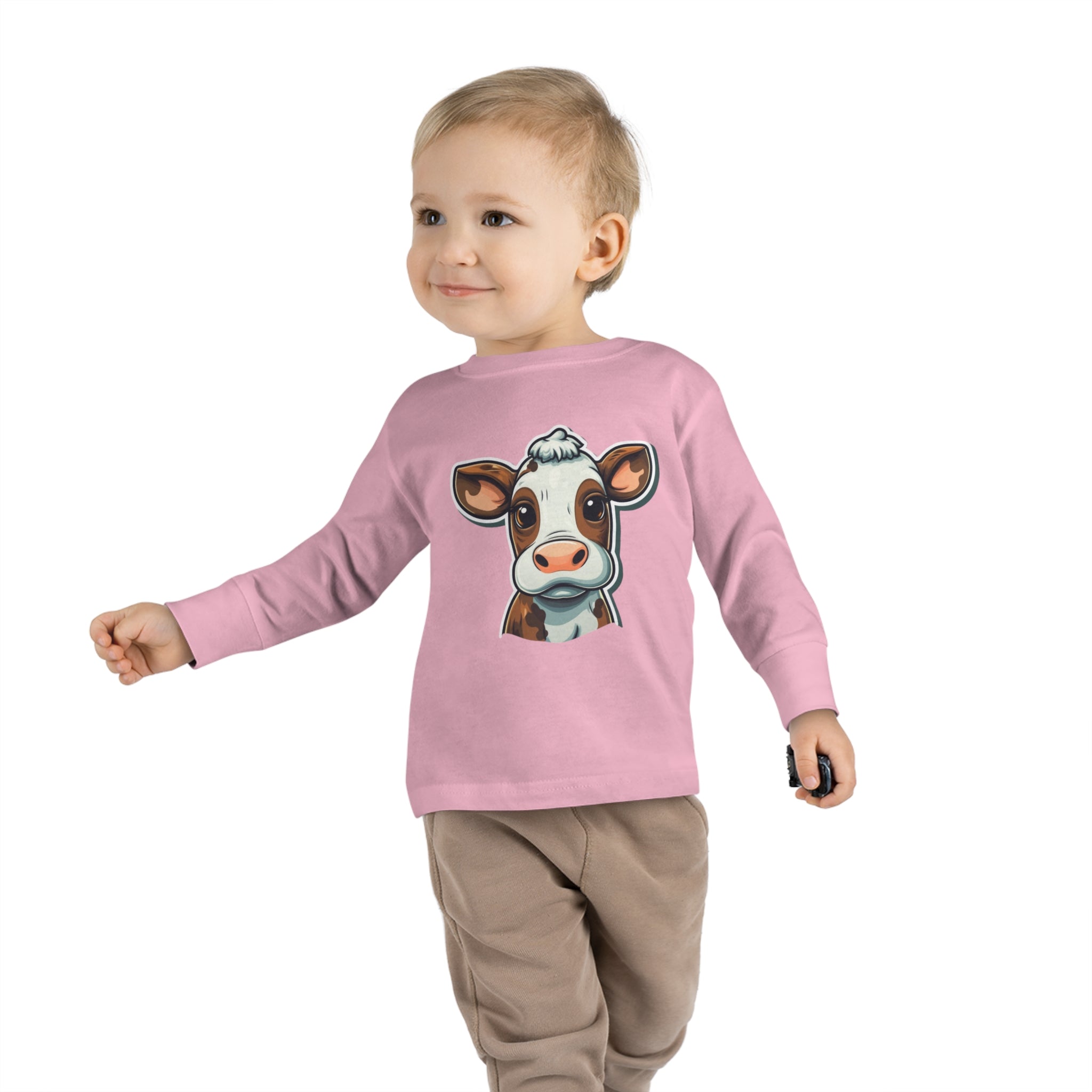 Toddler Long Sleeve Tee - Cow Calf