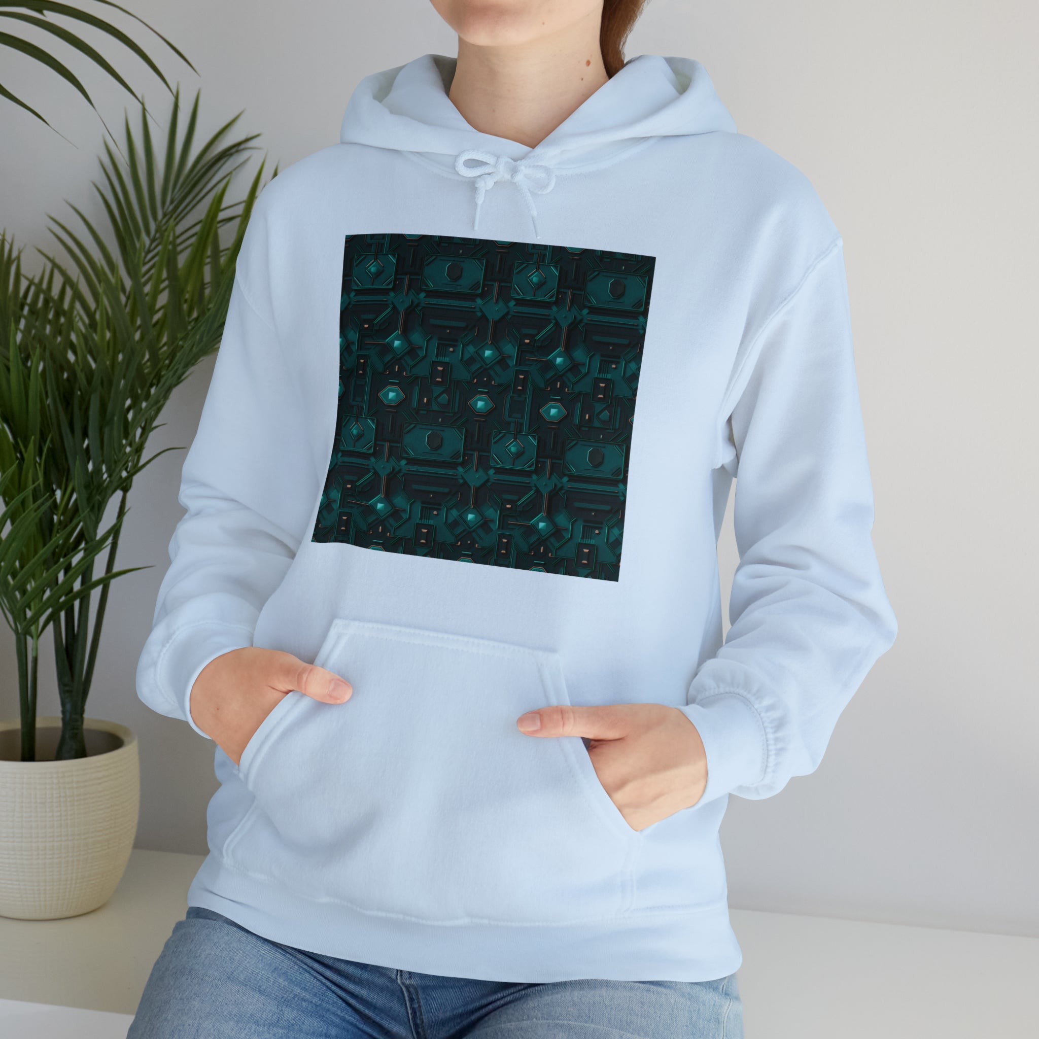 Unisex Heavy Blend™ Hooded Sweatshirt - Abstract Neon Designs 10