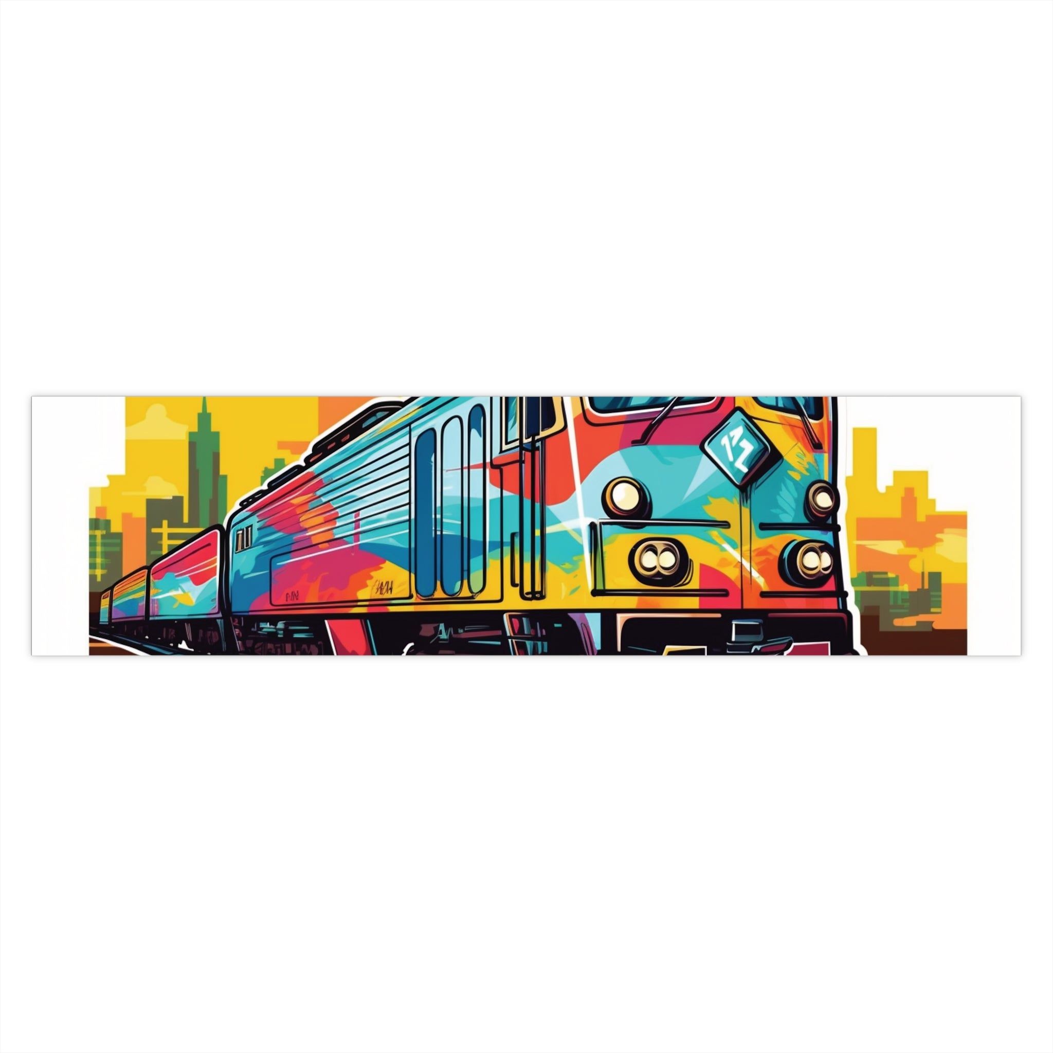 Bumper Stickers - Pop Art Designs, Train