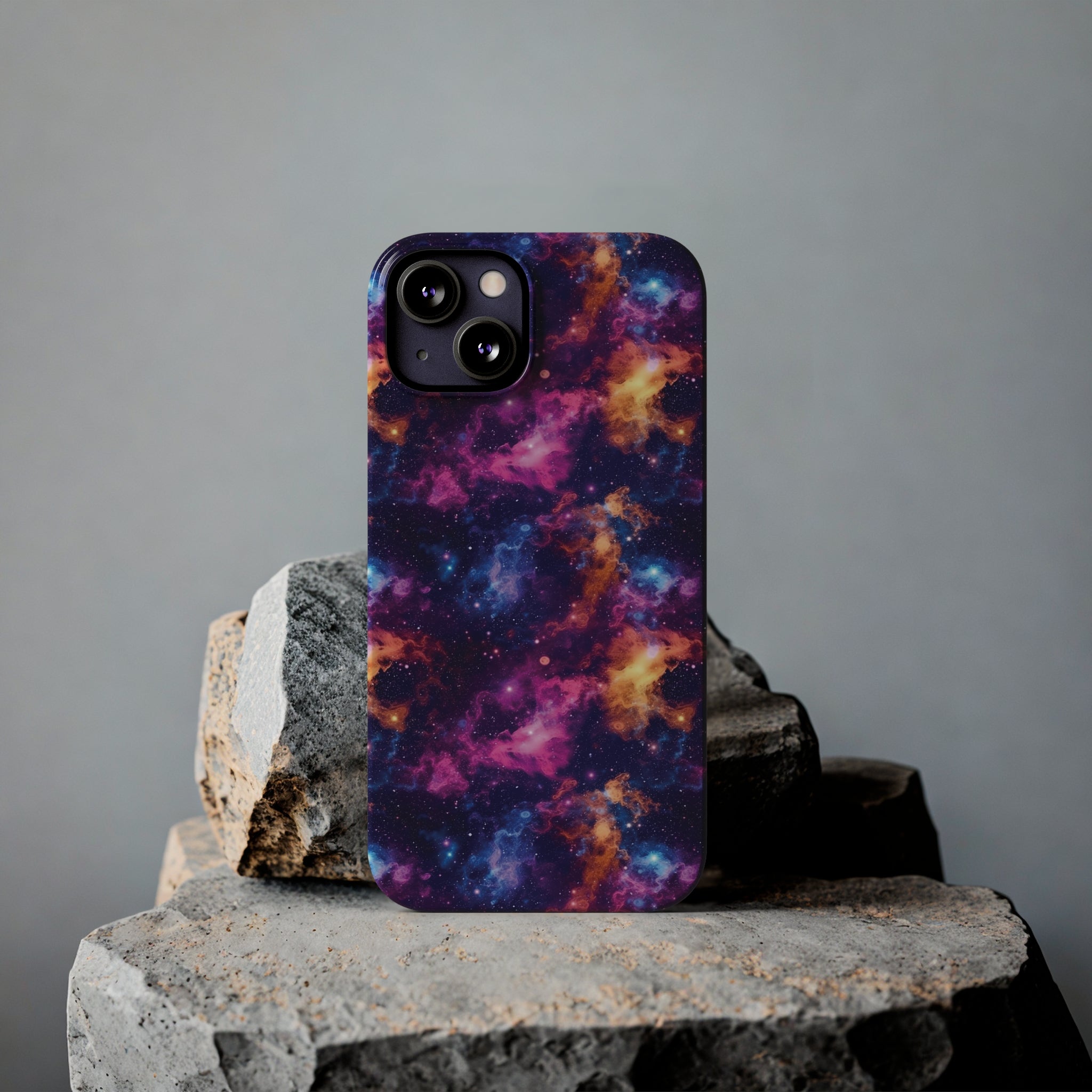 Slim Phone Cases (AOP) - Seamless Fantasy Galaxies 06