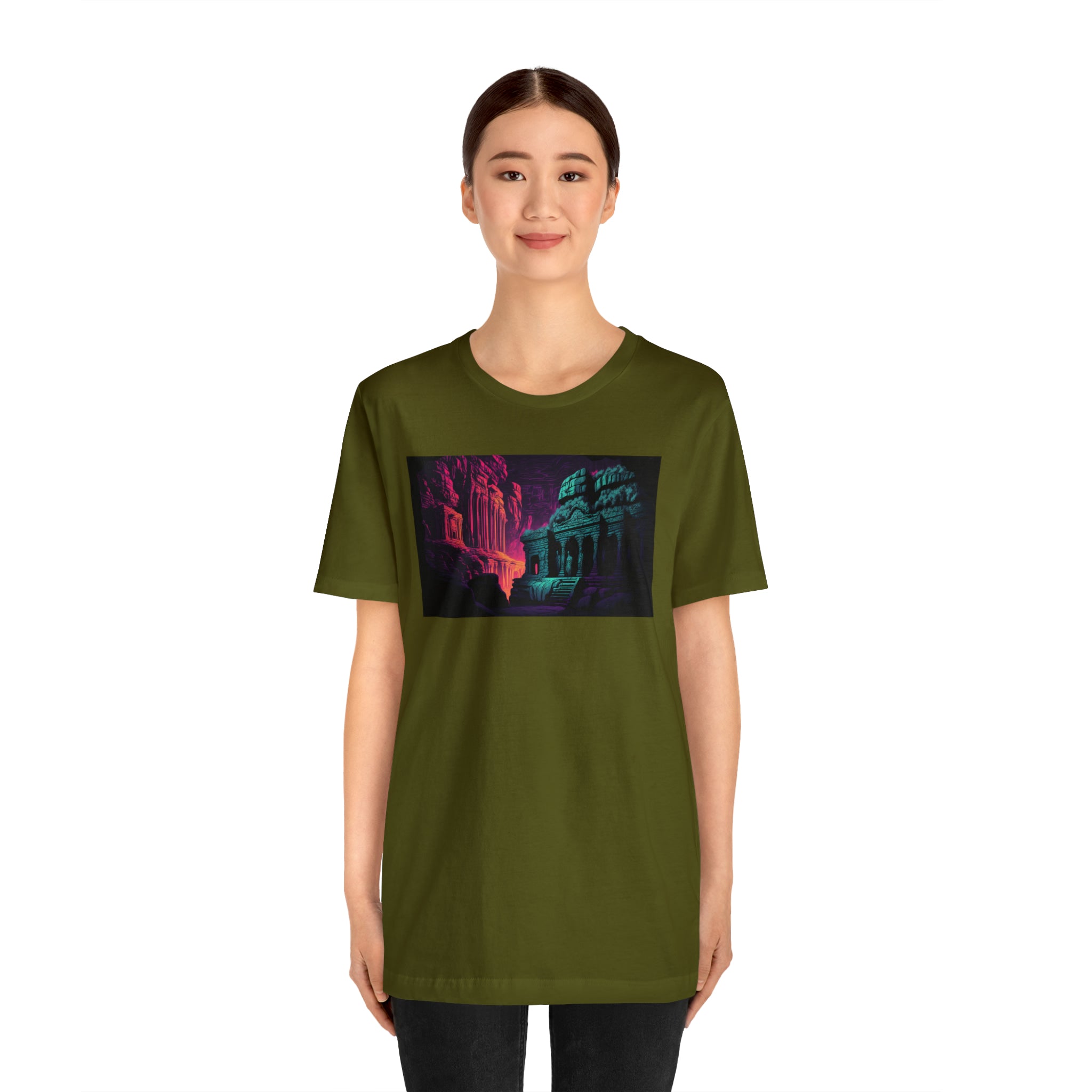 Unisex Jersey Short Sleeve Tee - Ellora Caves, India