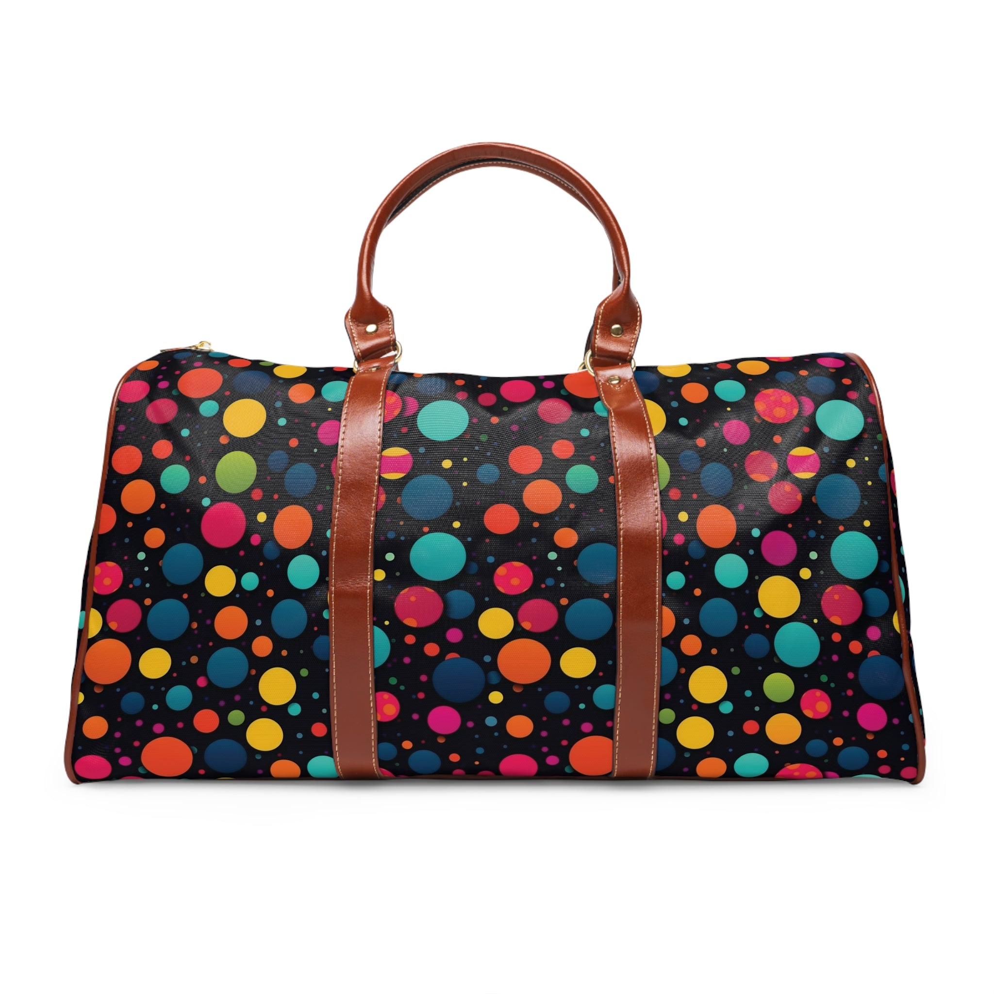 Waterproof Travel Bag (AOP) - Polka Dots Design 06