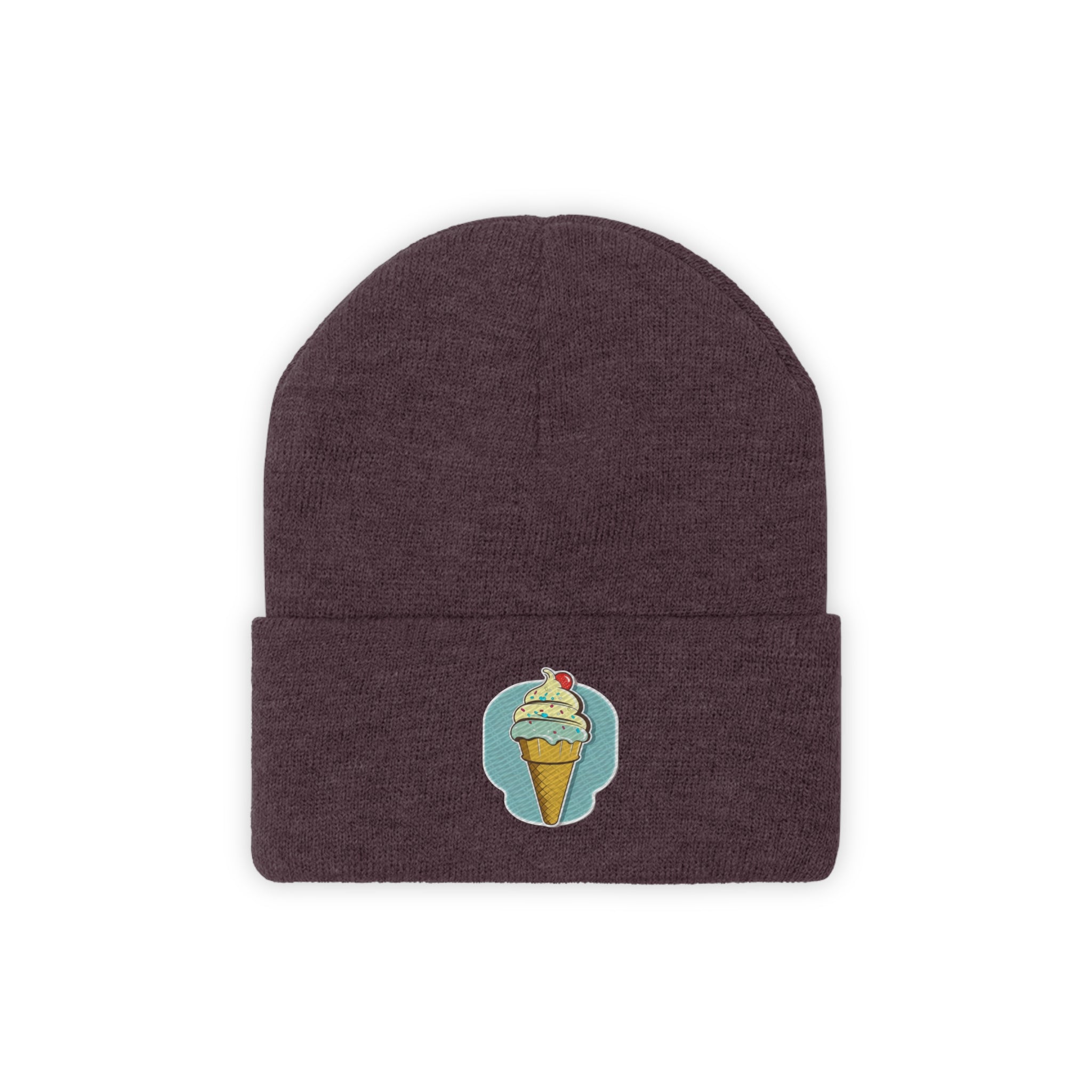 Knit Beanie - Ice-cream Pop Art 02