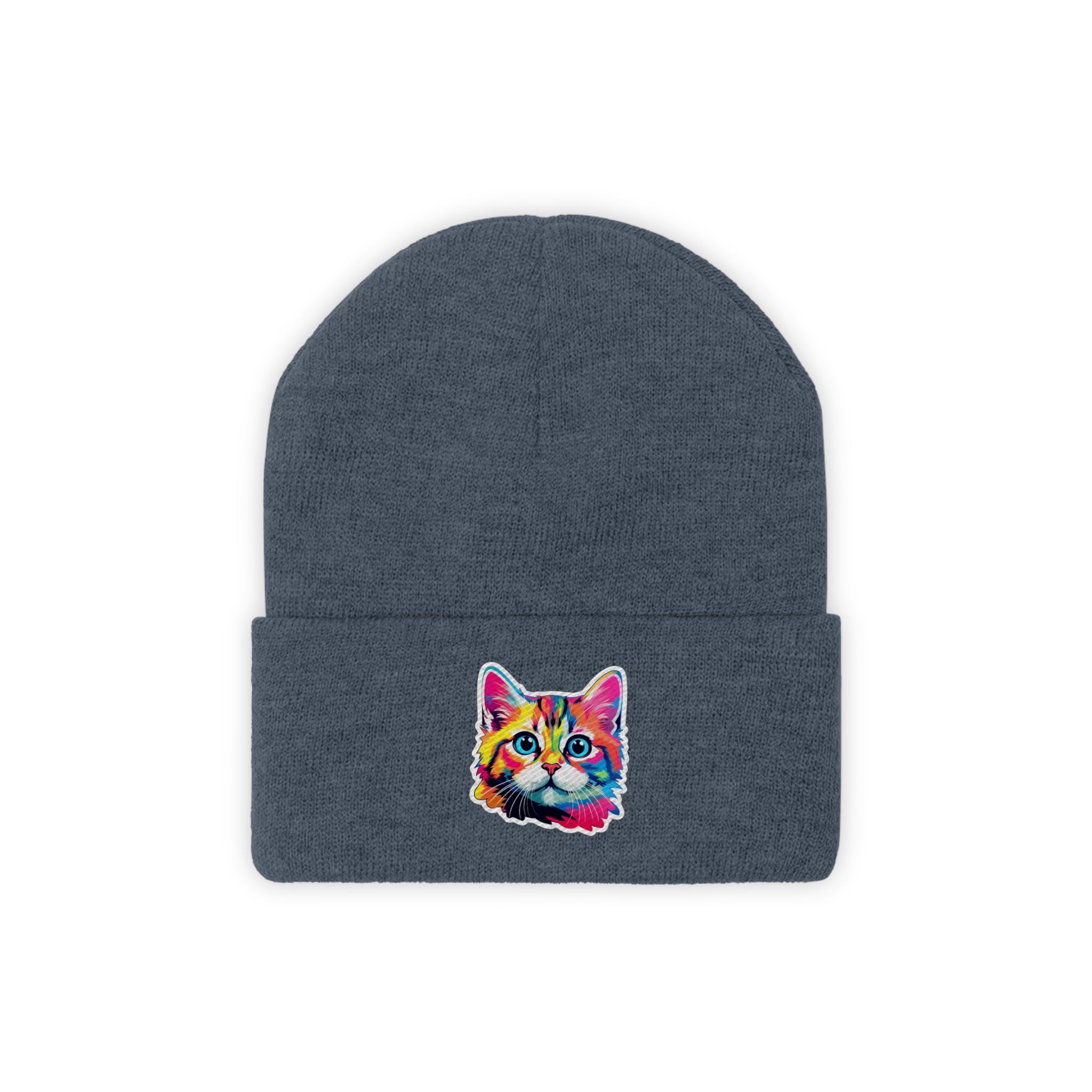 Knit Beanie - Kitten Pop Art 10