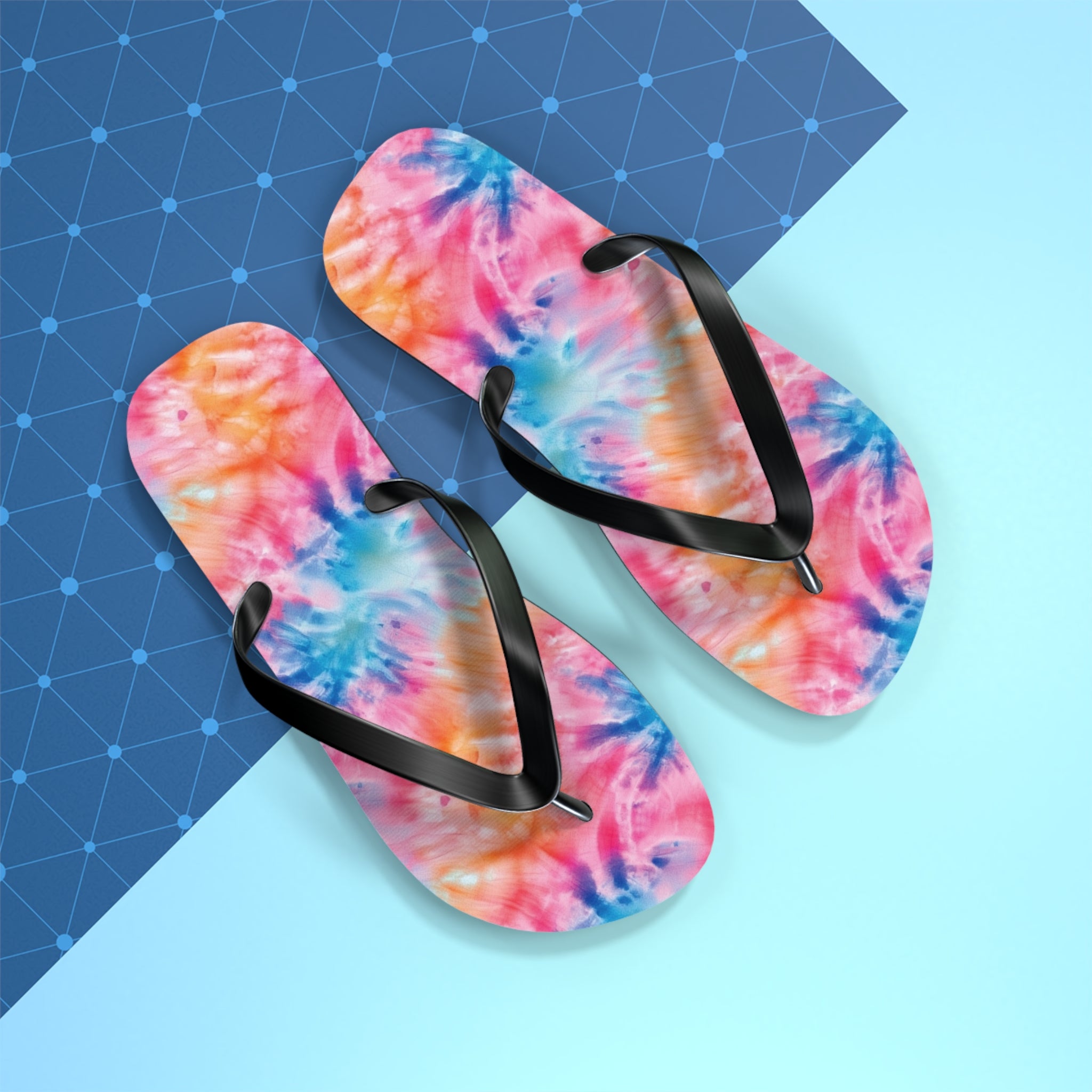 Flip Flops (AOP) - Tie Dye Designs 01