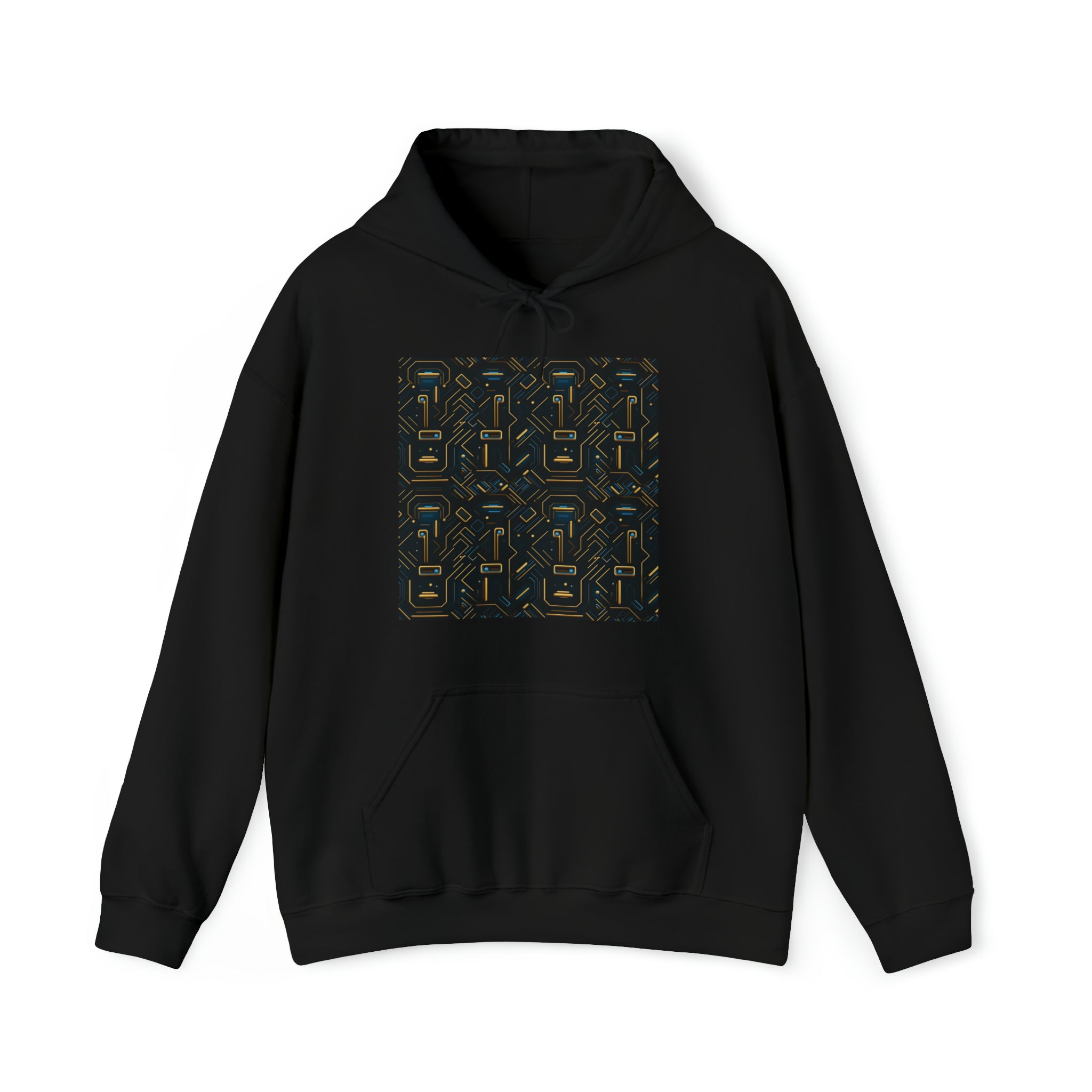 Unisex Heavy Blend™ Hooded Sweatshirt - Abstract Neon Designs 05