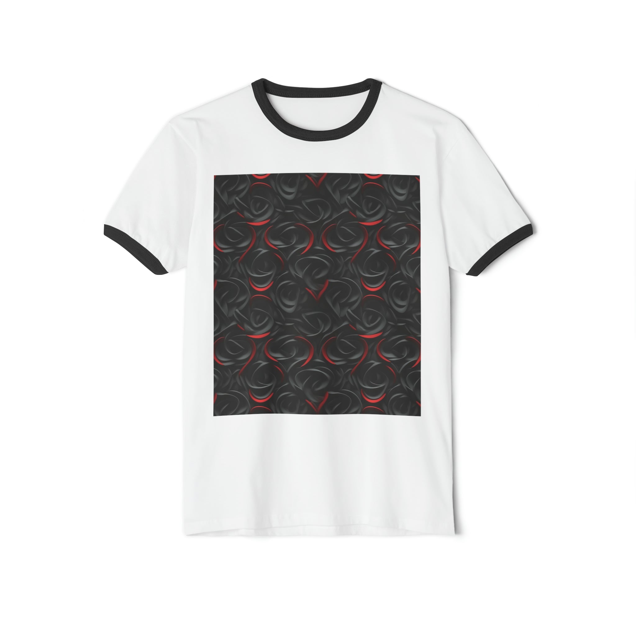 Unisex Cotton Ringer T-Shirt - Abstract Designs 03