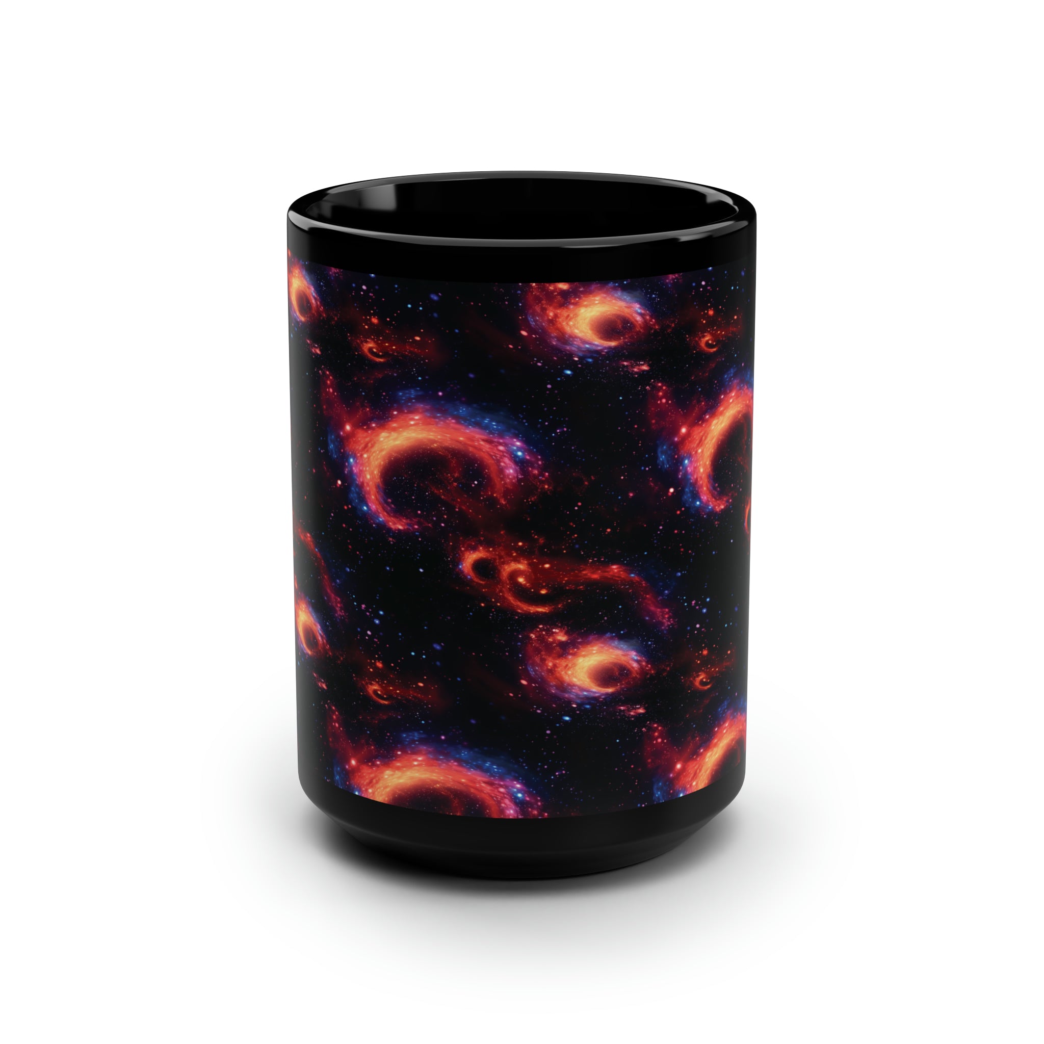 Black Mug, 15oz (AOP) - Fantasy Galaxies 10