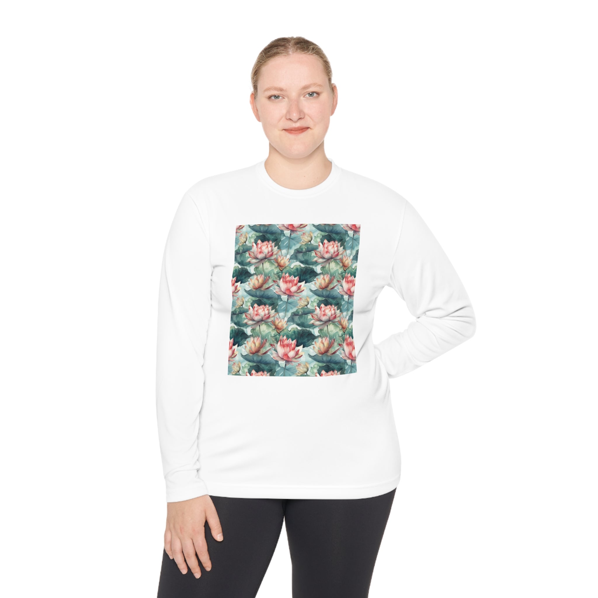 Unisex Lightweight Long Sleeve Tee (AOP) - Abstract Designs 13