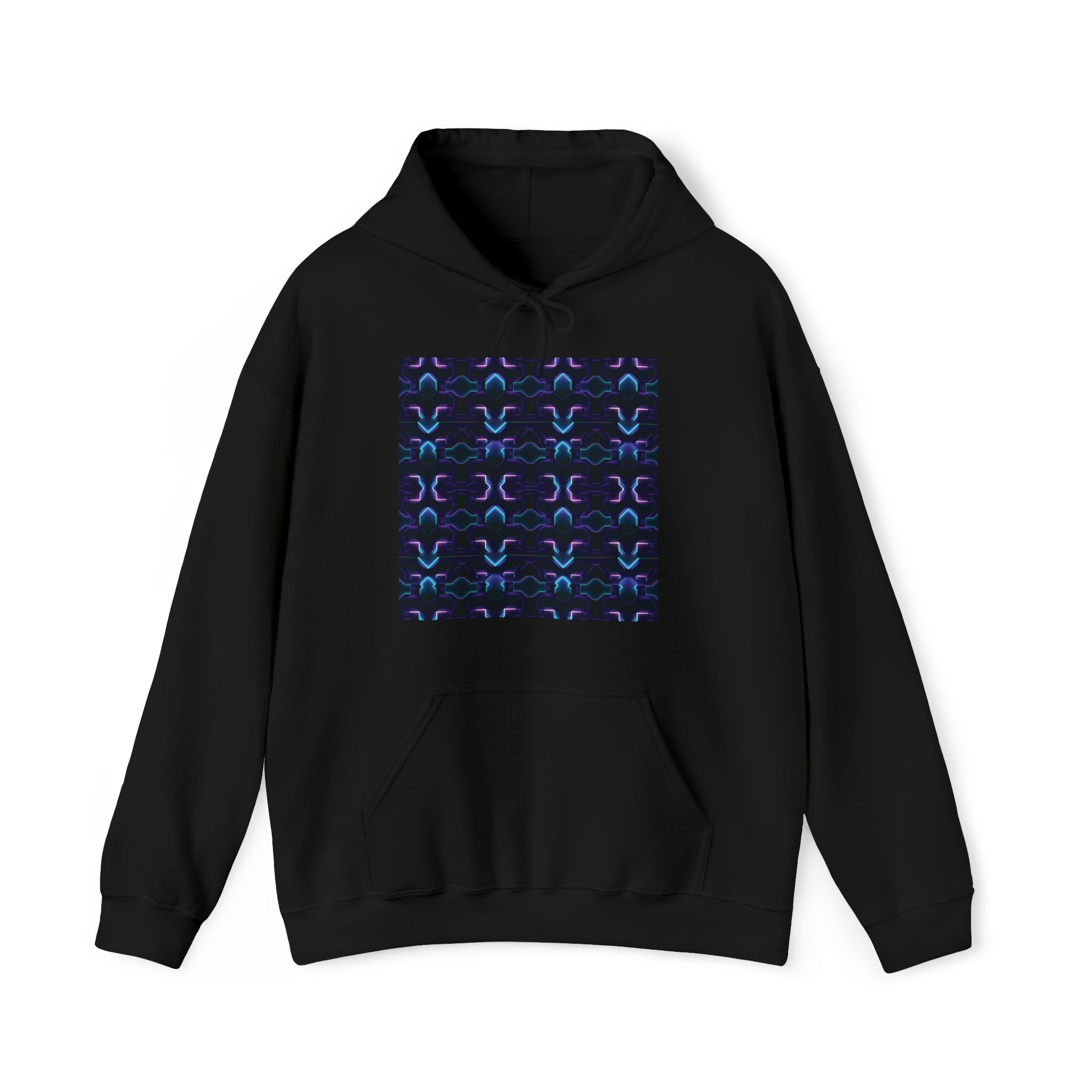 Unisex Heavy Blend™ Hooded Sweatshirt - Abstract Neon Designs 06