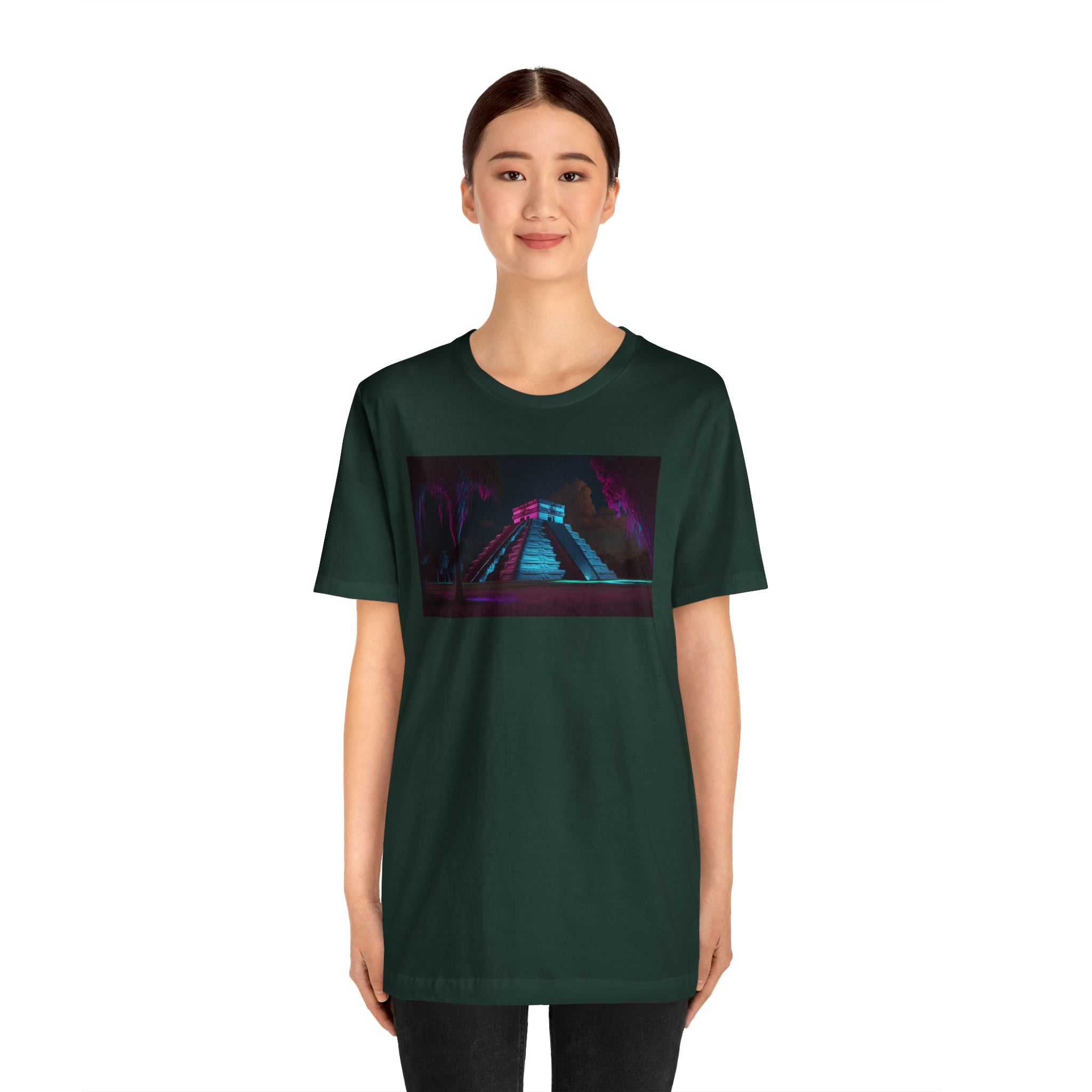 Unisex Jersey Short Sleeve Tee - Chichen Itza, Mexico