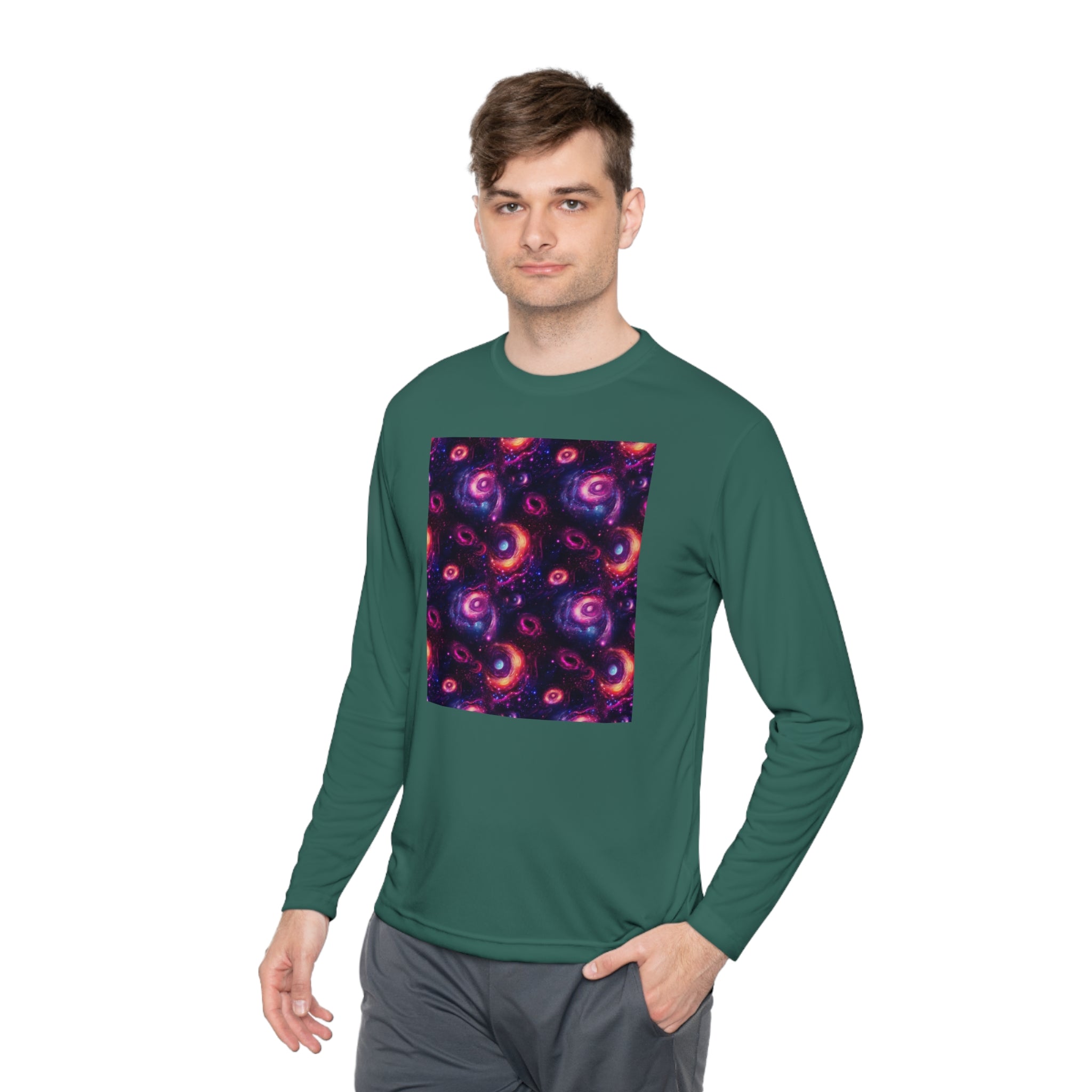 Unisex Lightweight Long Sleeve Tee (AOP) - Abstract Designs 02