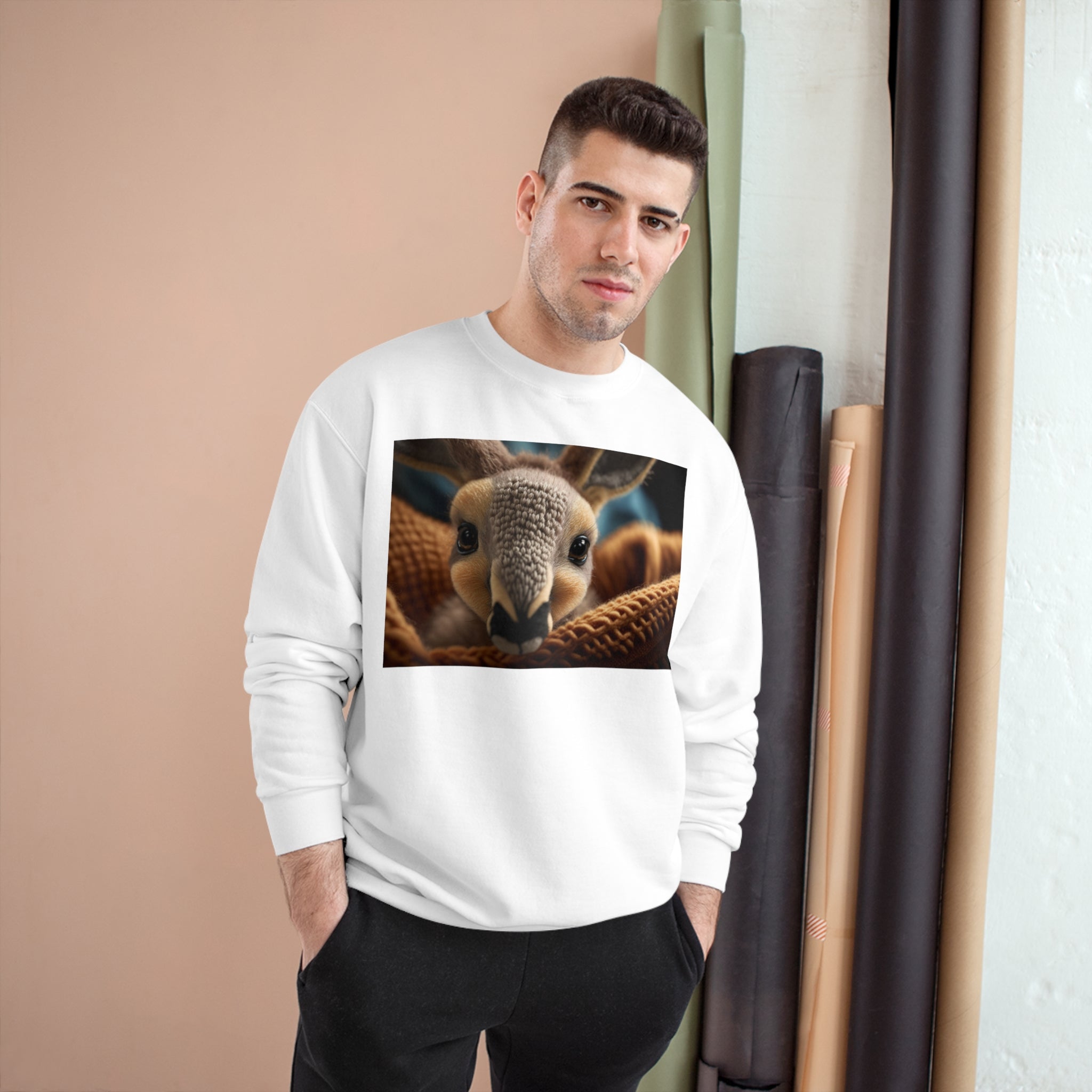 Champion Sweatshirt - Knit Animals, Kangaroo Joey