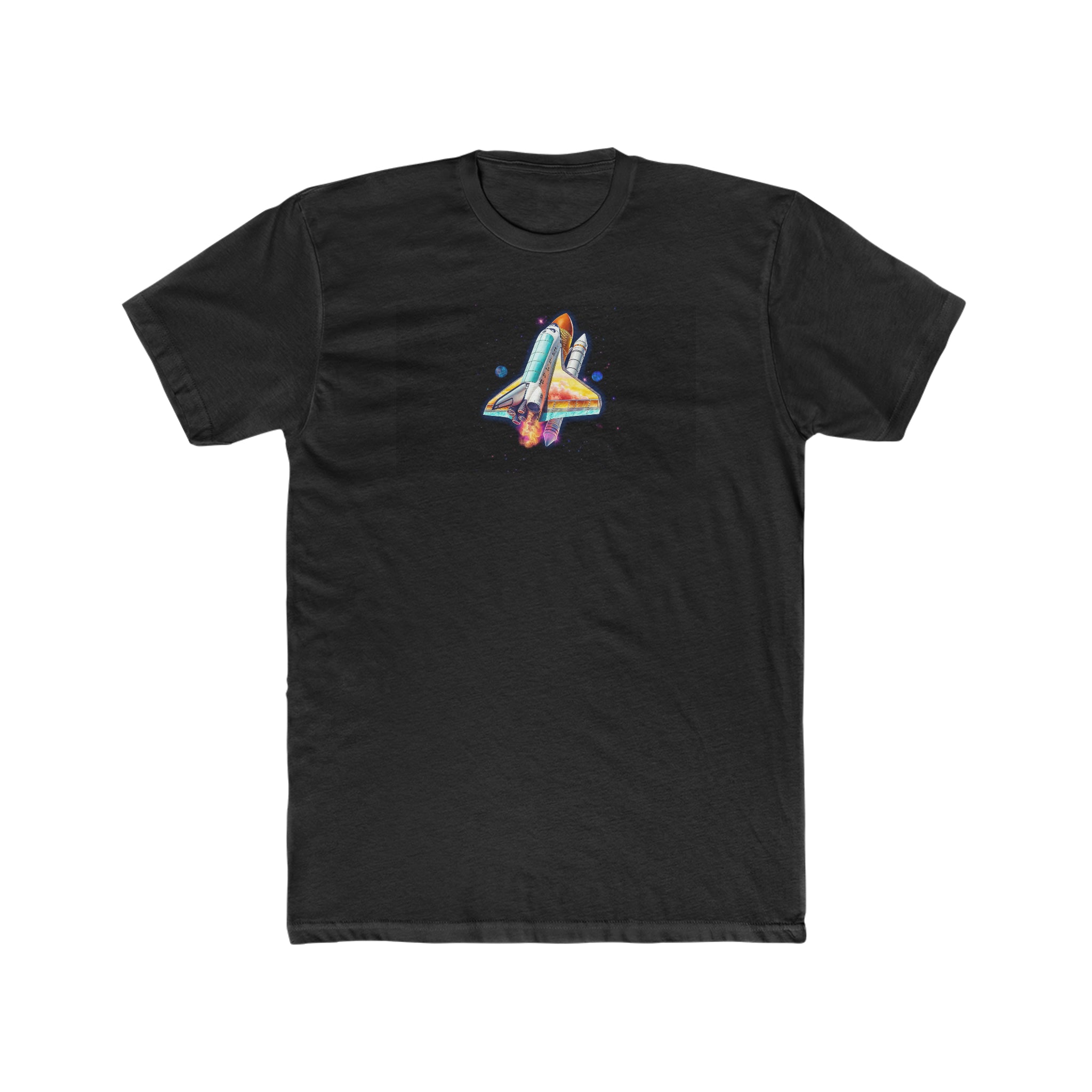 Men's Cotton Crew Tee - Pop Art - Rocket 03