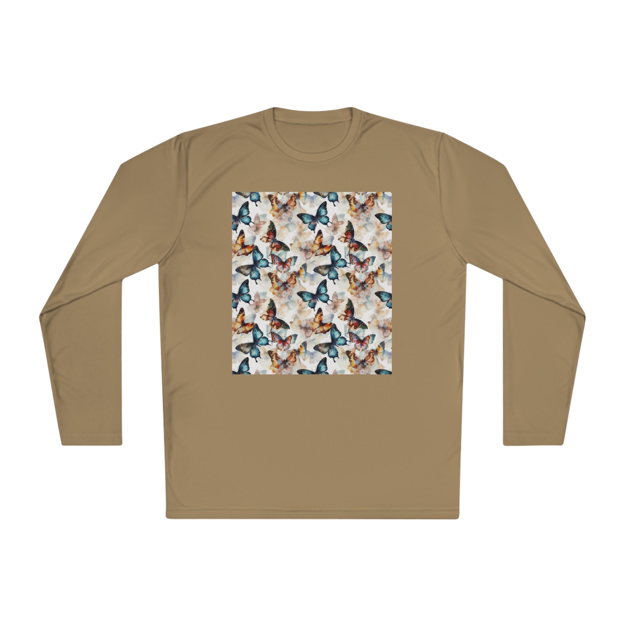 Unisex Lightweight Long Sleeve Tee (AOP) - Abstract Designs 08