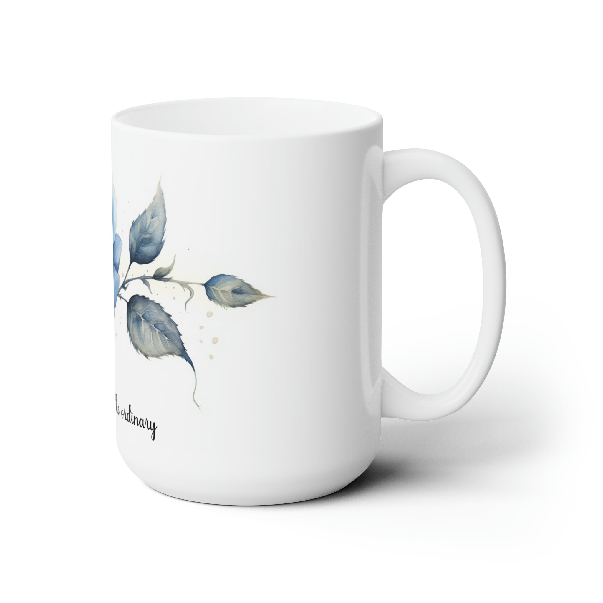 Ceramic Mug 15oz - Blue Rose