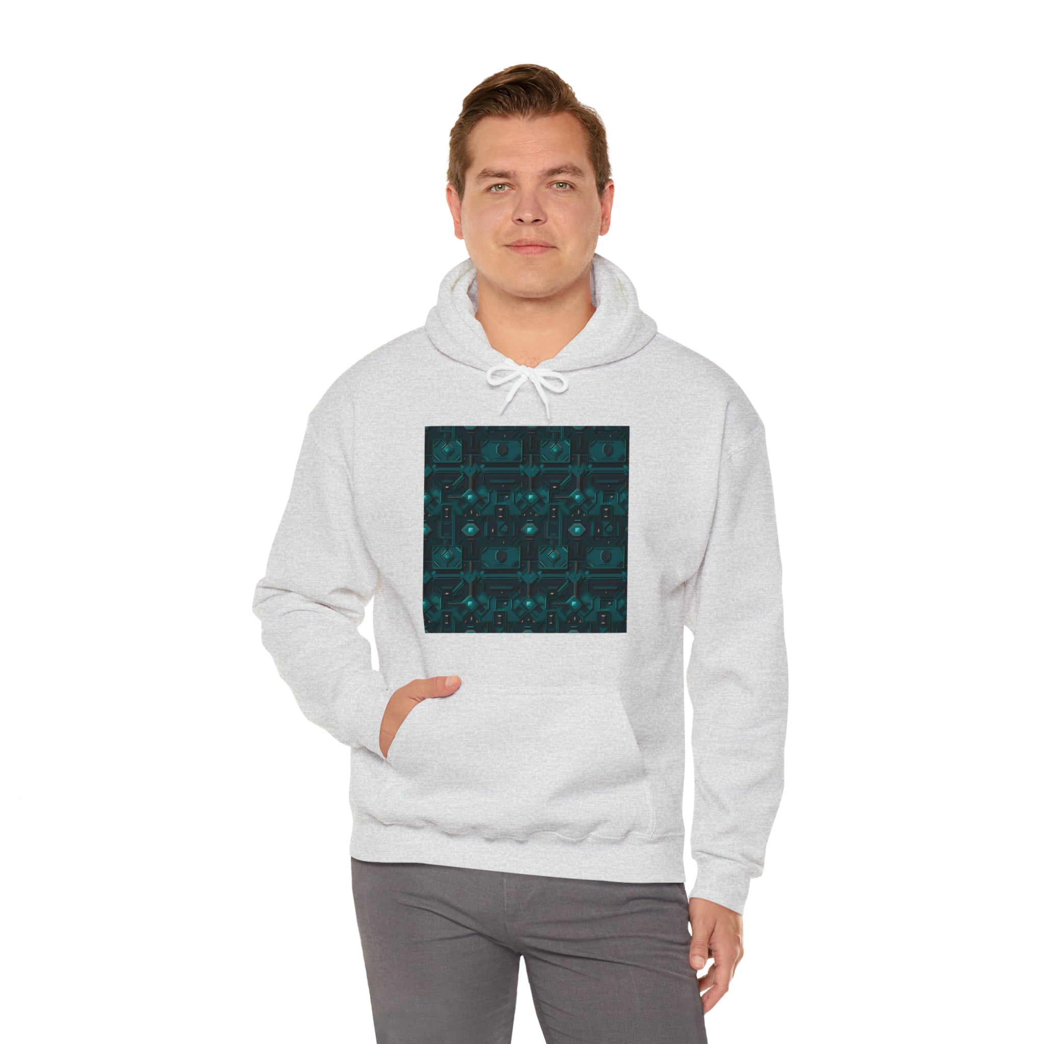 Unisex Heavy Blend™ Hooded Sweatshirt - Abstract Neon Designs 10