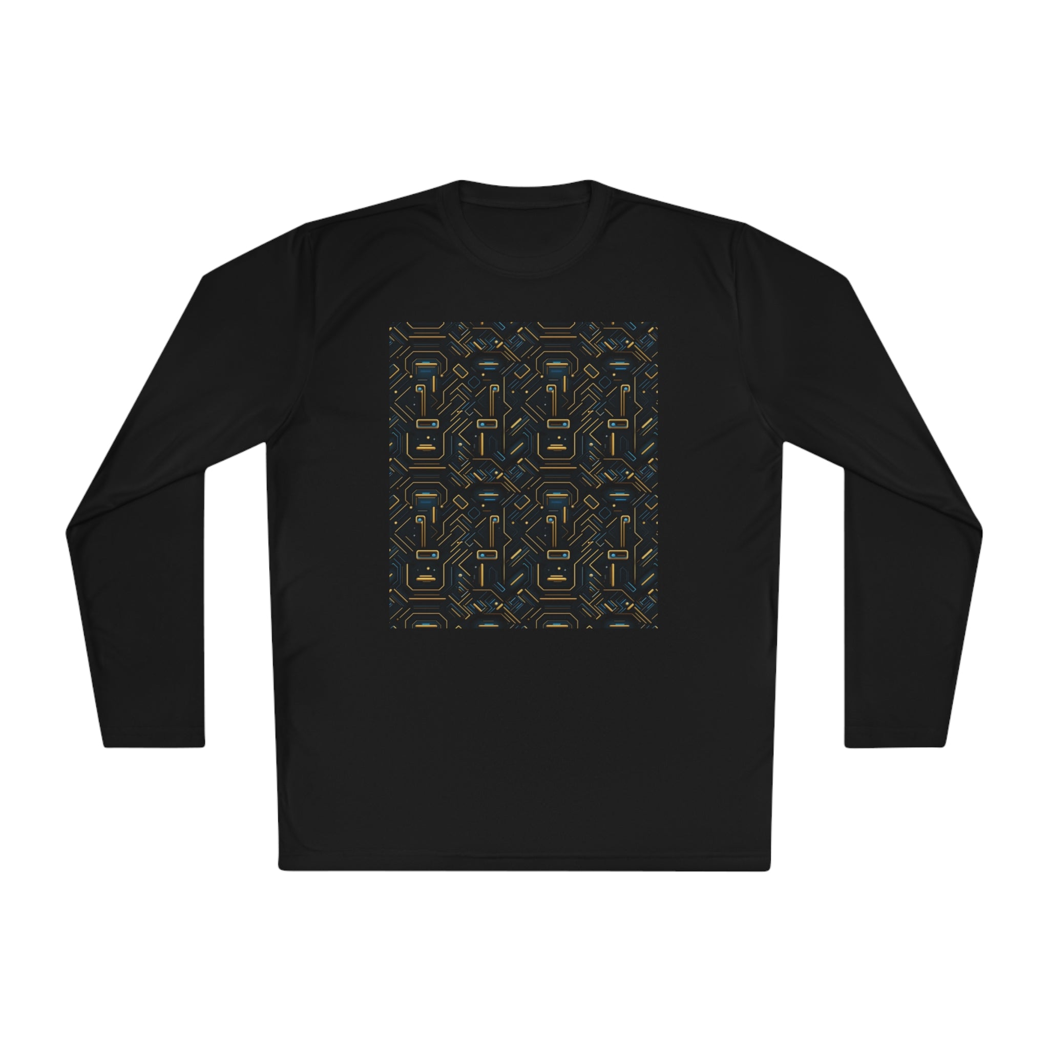 Unisex Lightweight Long Sleeve Tee (AOP) - Abstract Designs 07