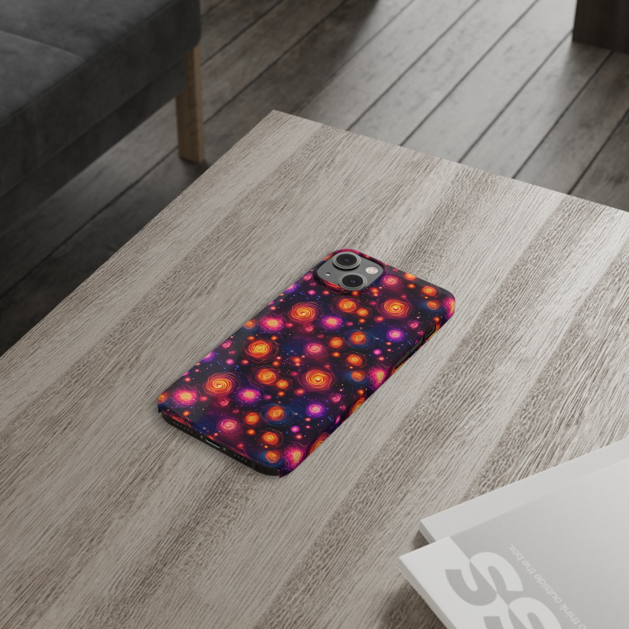 Slim Phone Cases (AOP) - Seamless Fantasy Galaxies 11