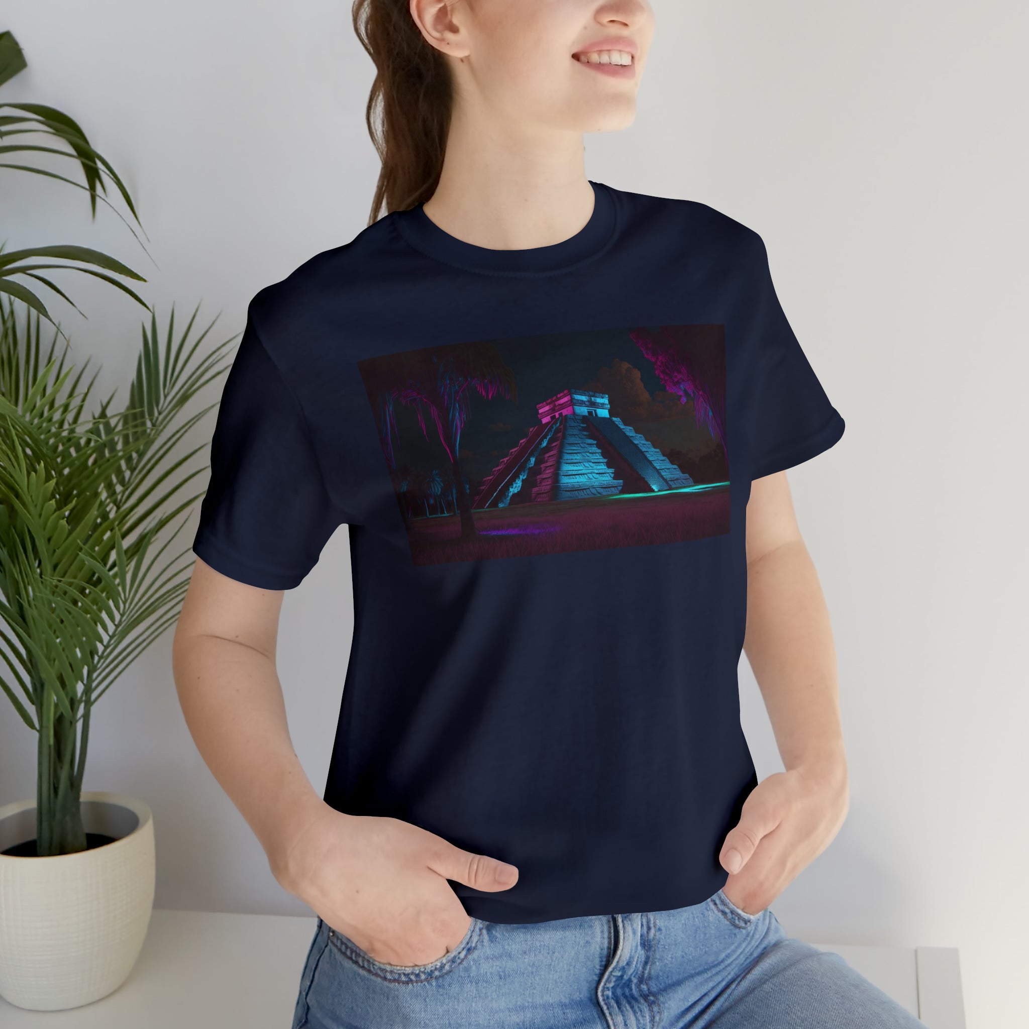 Unisex Jersey Short Sleeve Tee - Chichen Itza, Mexico