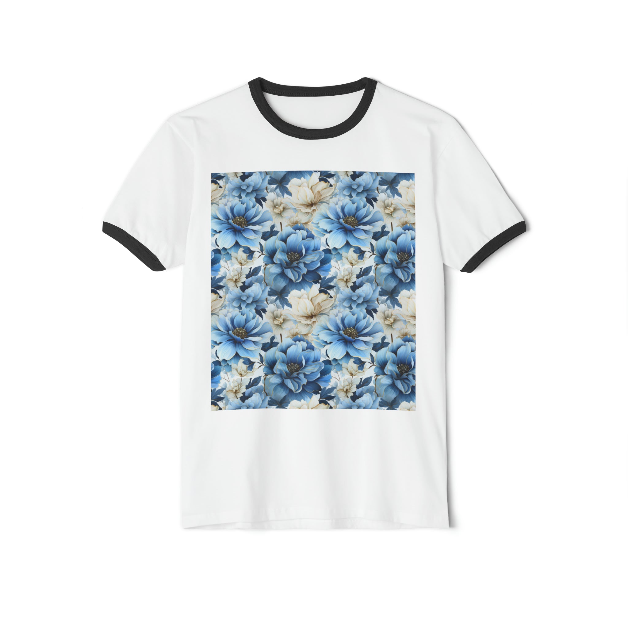 Unisex Cotton Ringer T-Shirt - Abstract Designs 09