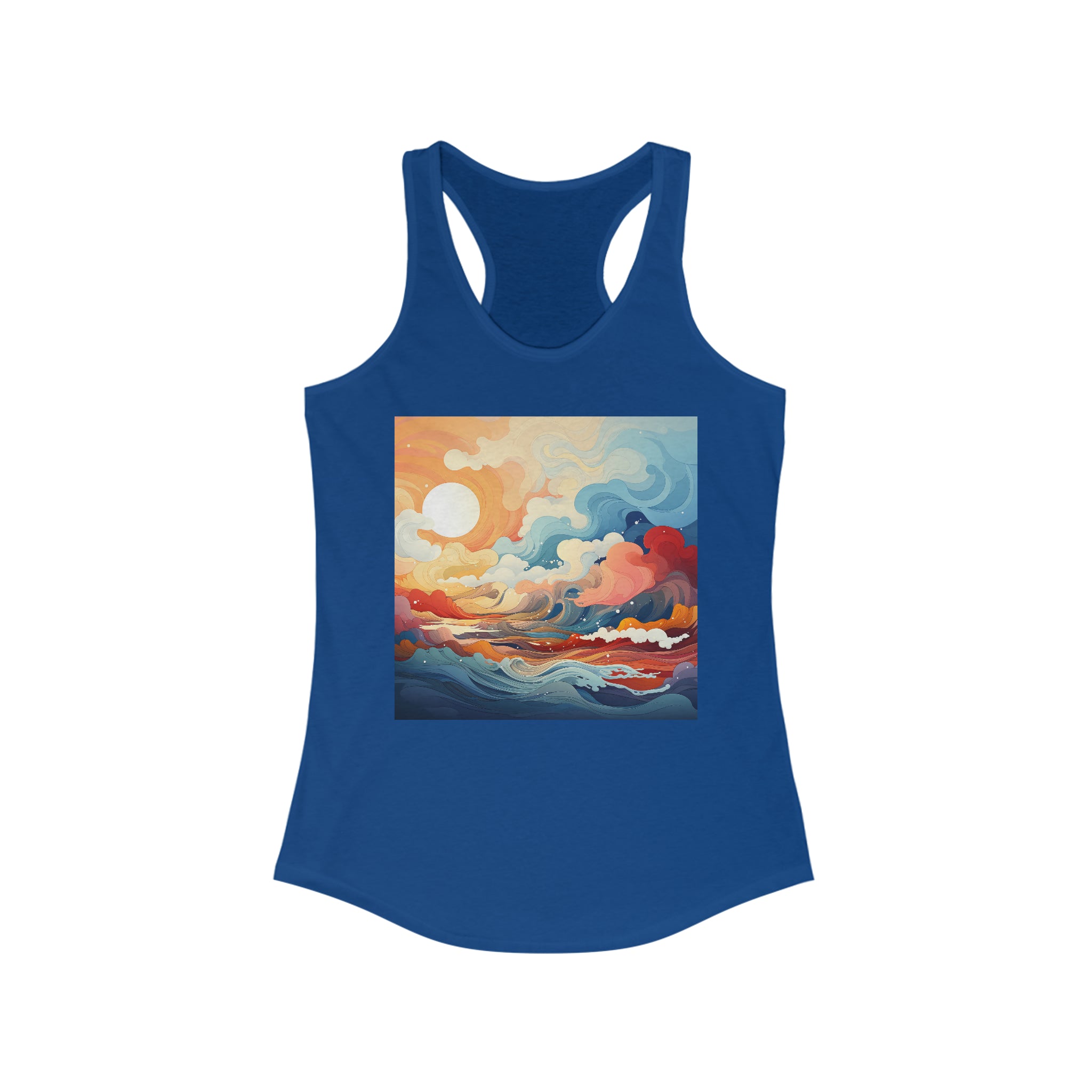 Women's Ideal Racerback Tank - Vector Art Design 25