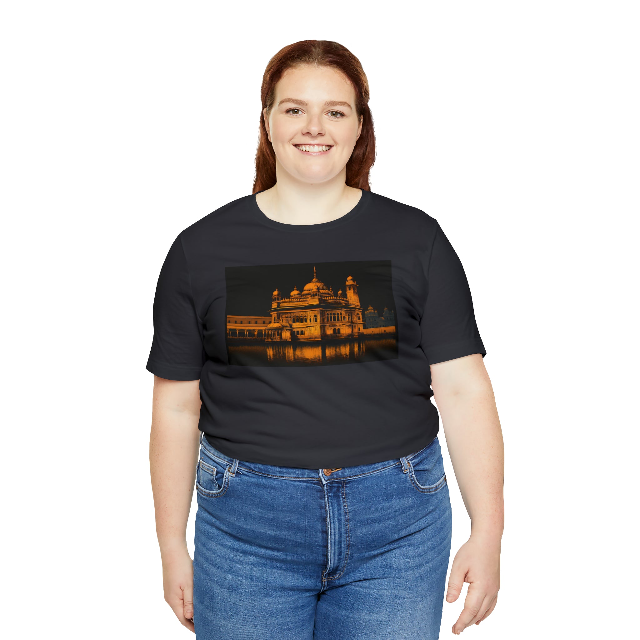 Unisex Jersey Short Sleeve Tee - Golden Temple, India