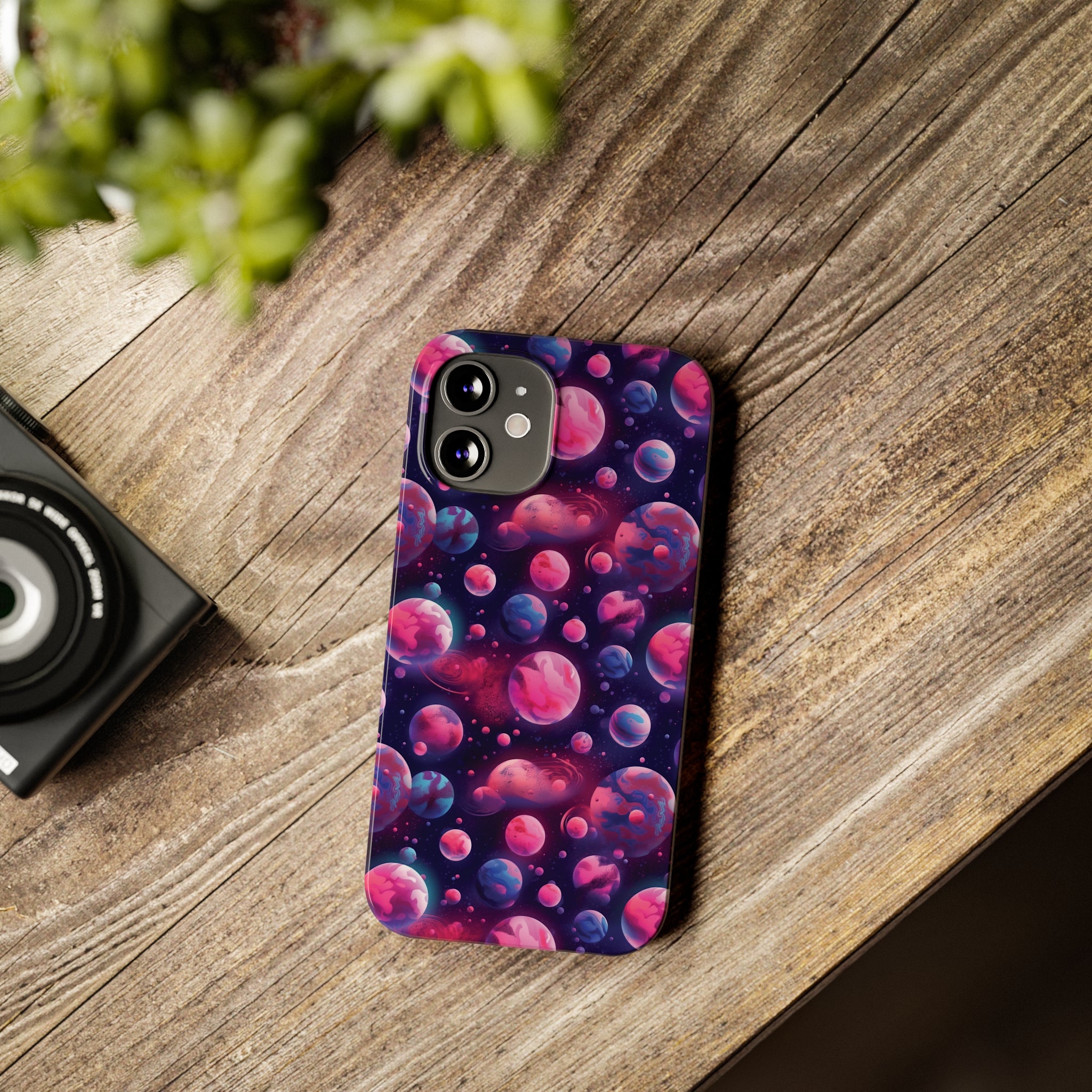 Slim Phone Cases (AOP) - Seamless Fantasy Galaxies 09