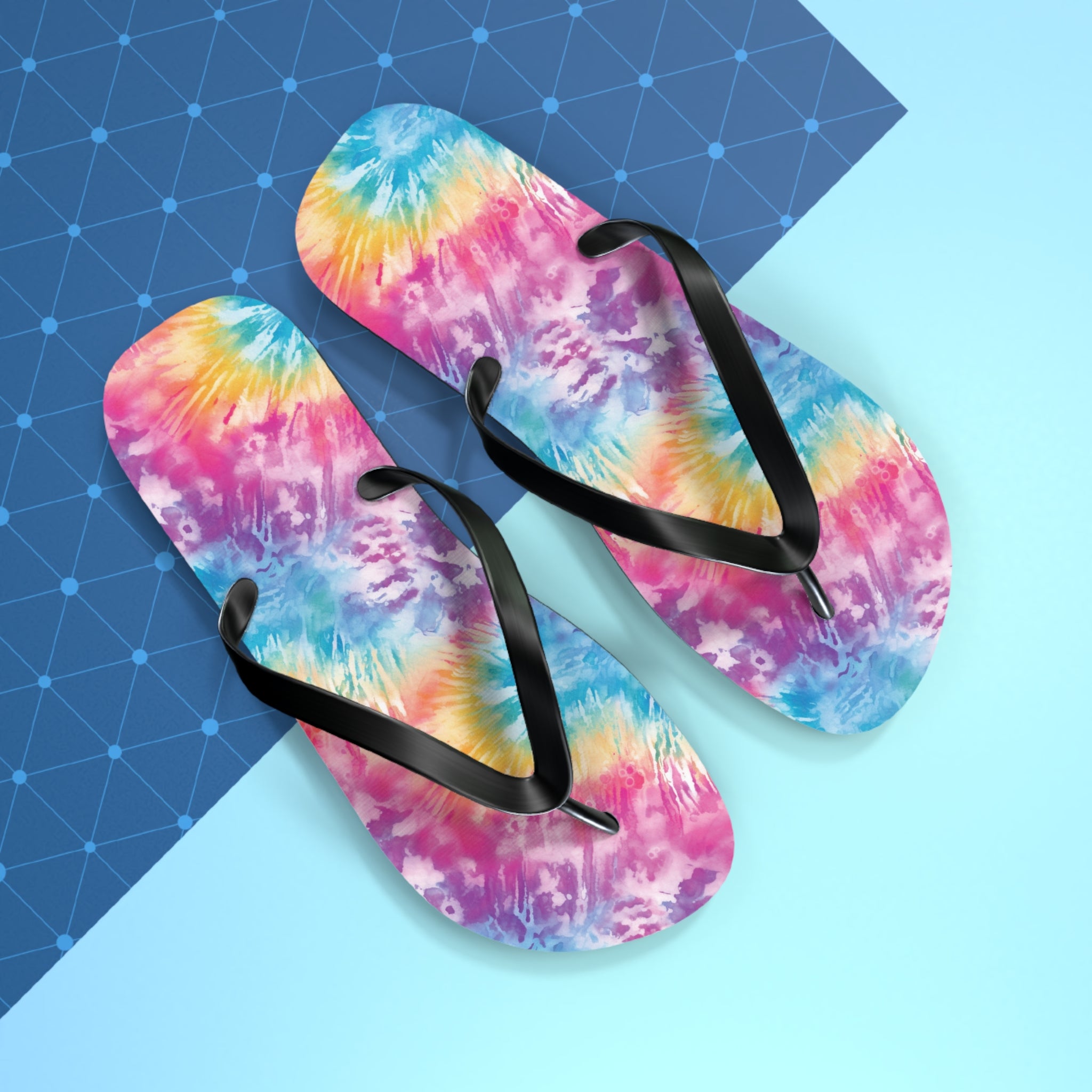 Flip Flops (AOP) - Tie Dye Designs 04