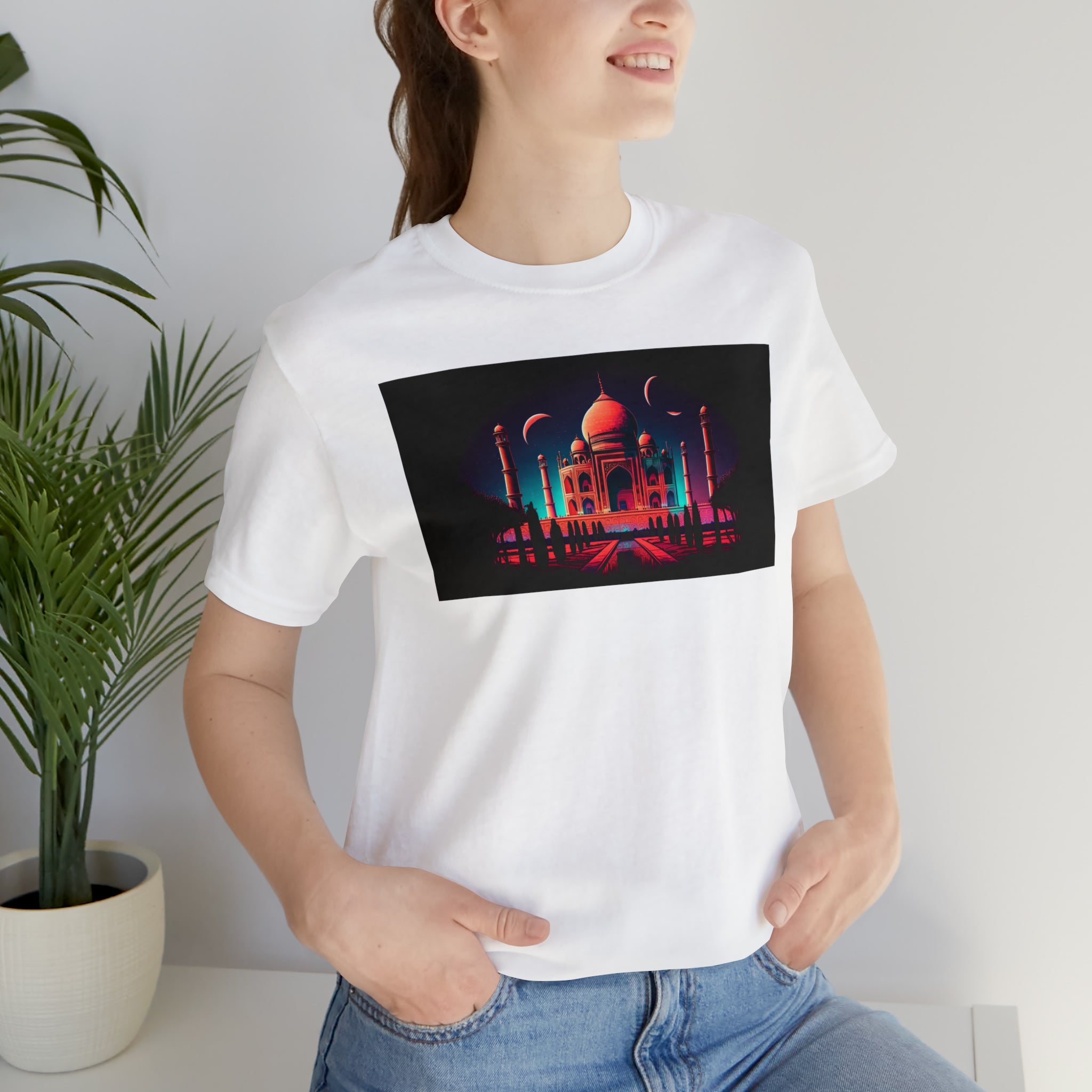 Unisex Jersey Short Sleeve Tee - Taj Mahal, Agra, India