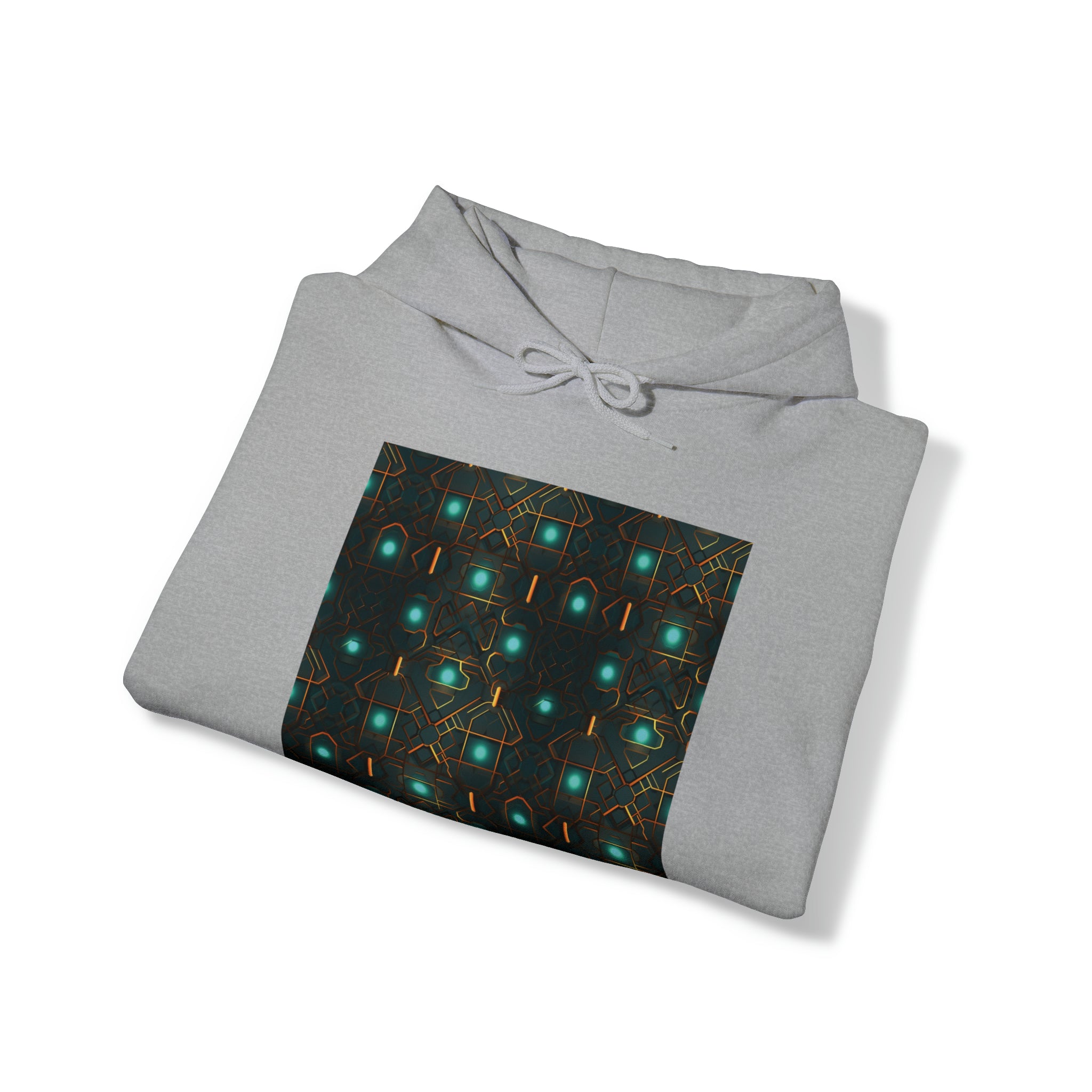 Unisex Heavy Blend™ Hooded Sweatshirt - Abstract Neon Designs 09