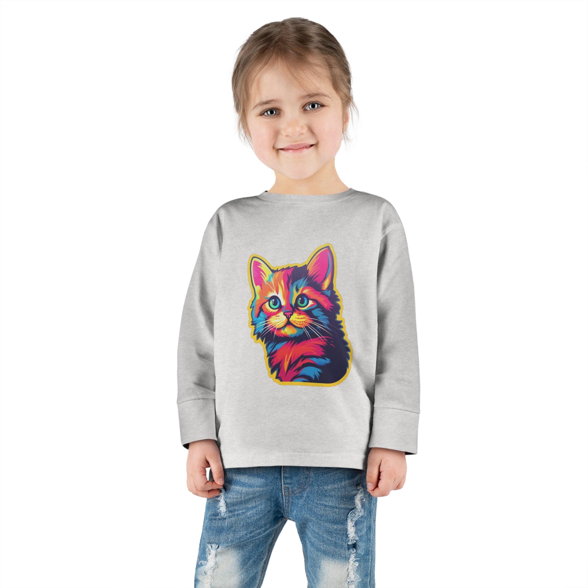 Toddler Long Sleeve Tee - Kittens 04