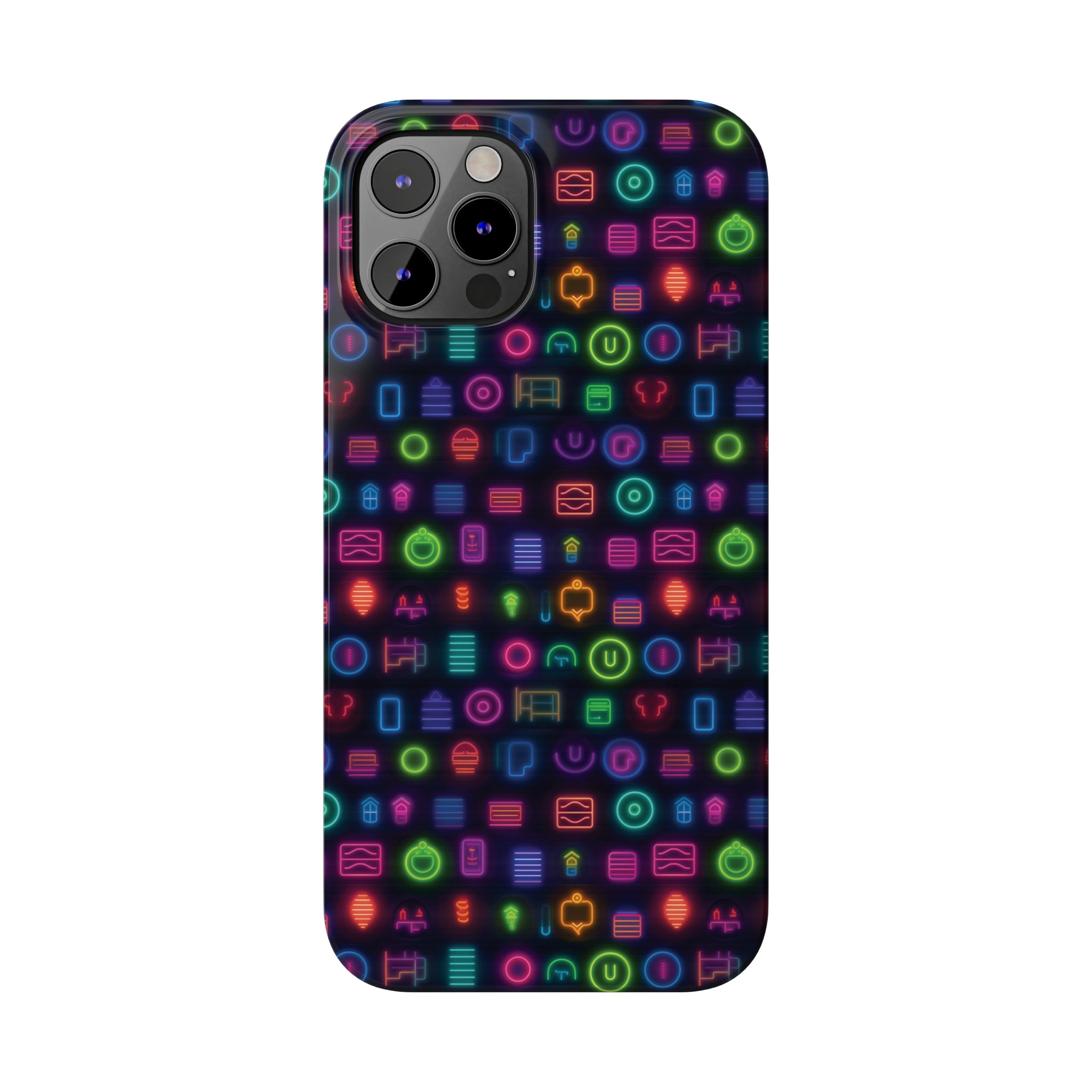 Slim Phone Cases (AOP) - Seamless Neon Designs 02