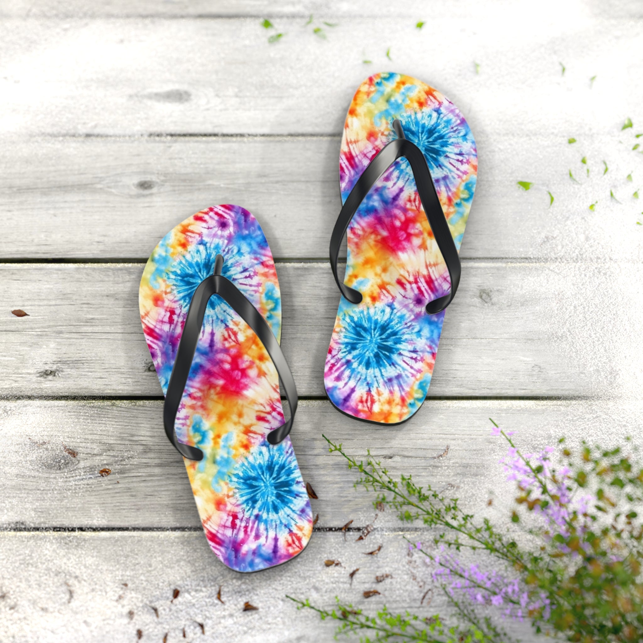 Flip Flops (AOP) - Tie Dye Designs 03