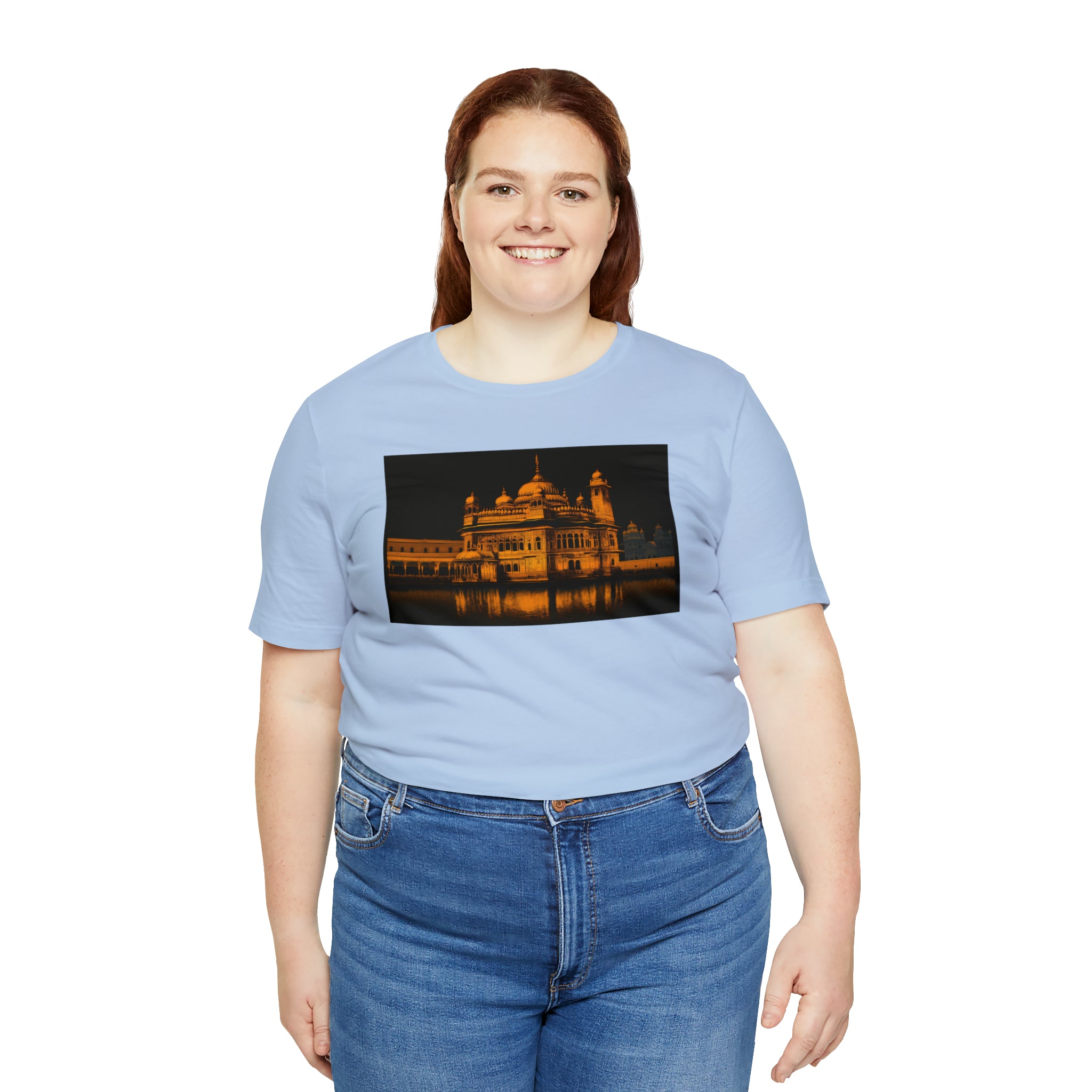 Unisex Jersey Short Sleeve Tee - Golden Temple, India