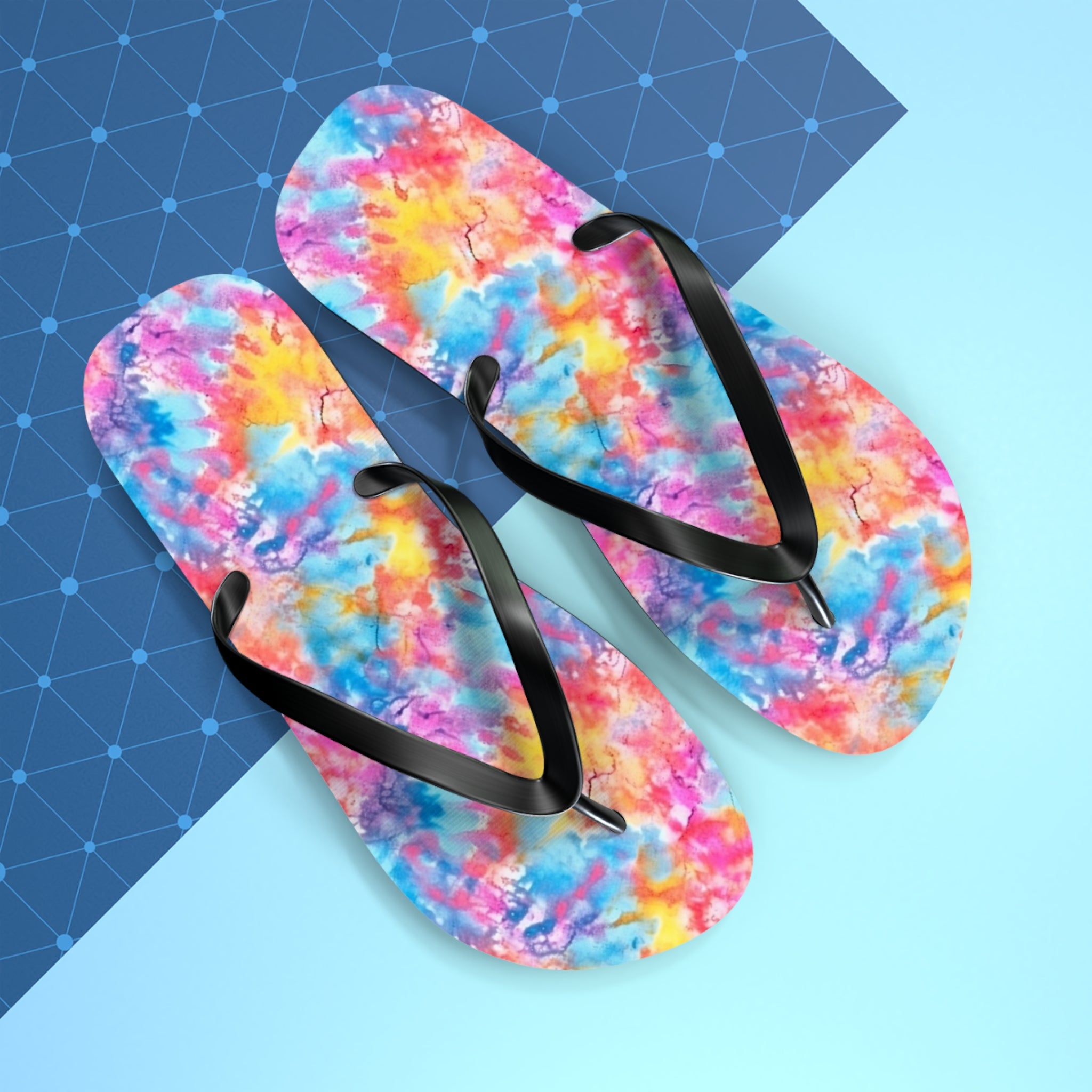 Flip Flops (AOP) - Tie Dye Designs 02