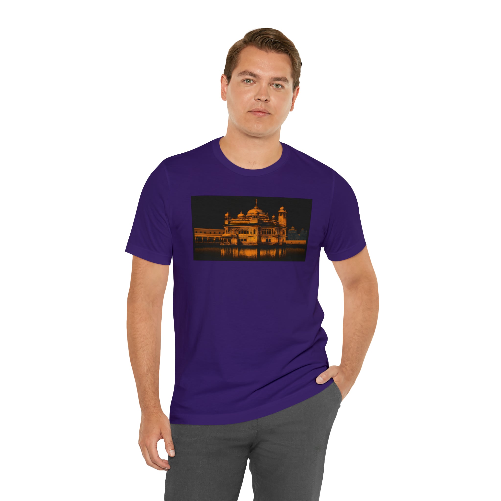 Unisex Jersey Short Sleeve Tee - Golden Temple, India