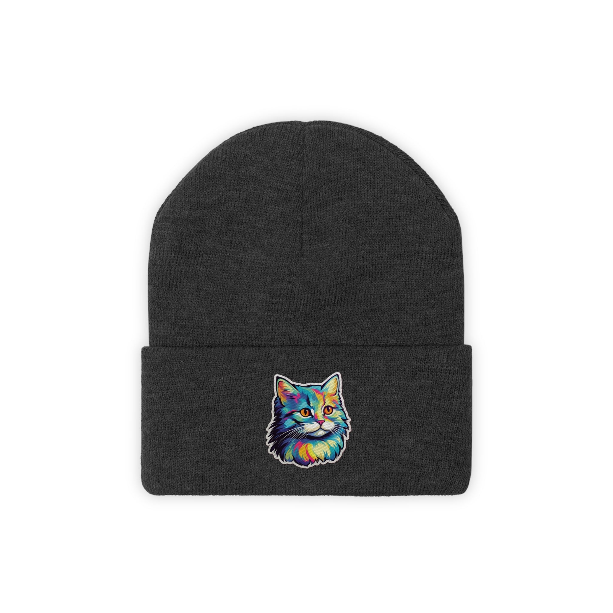 Knit Beanie - Kitten Pop Art 01