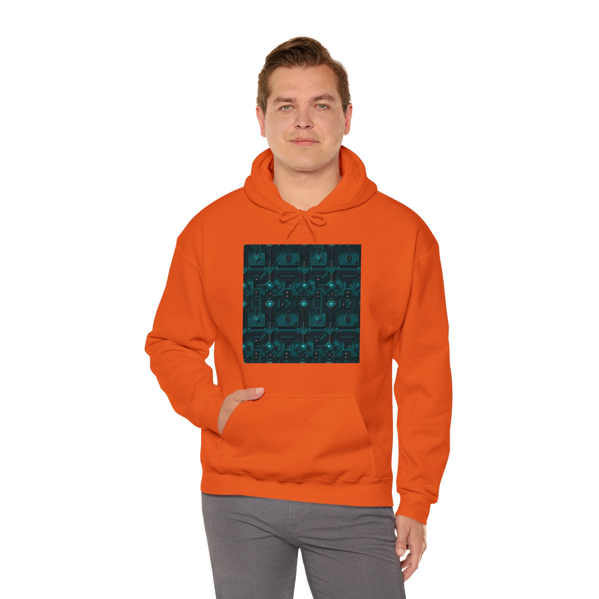 Unisex Heavy Blend™ Hooded Sweatshirt - Abstract Neon Designs 10