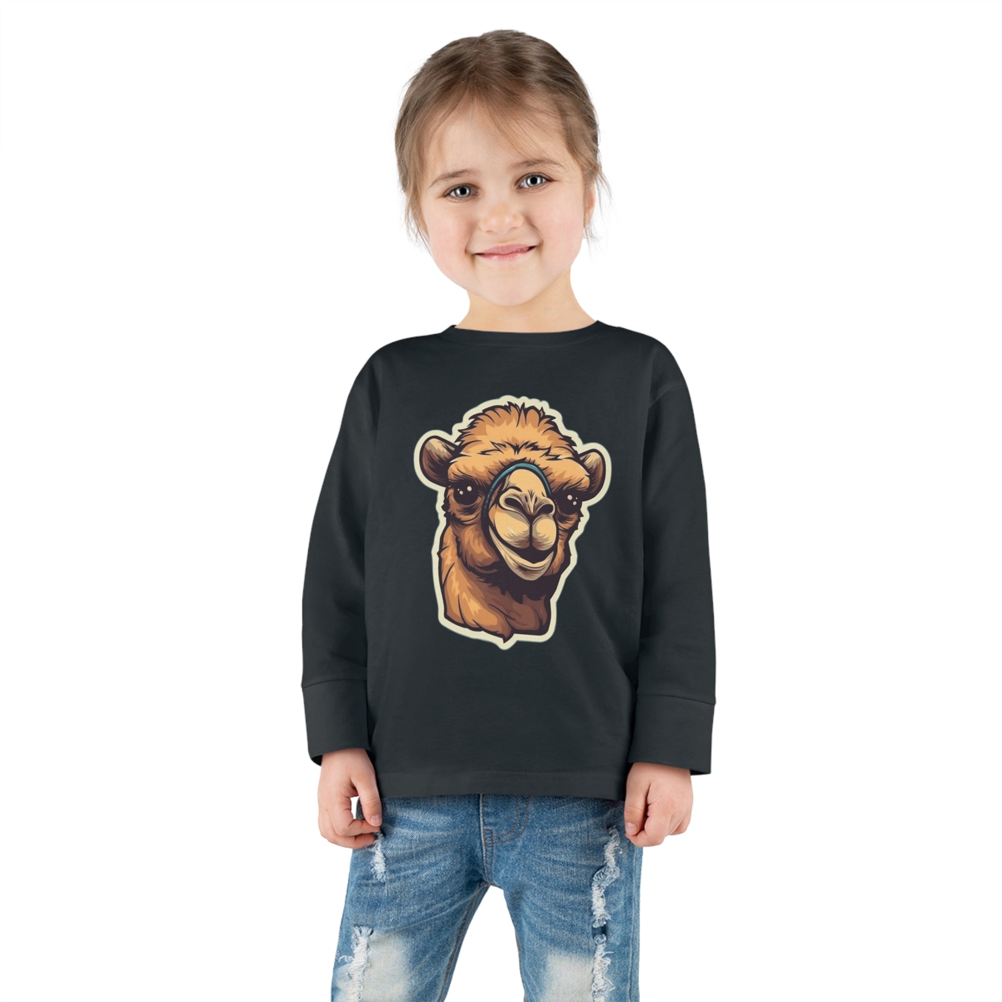 Toddler Long Sleeve Tee - Camel Calf